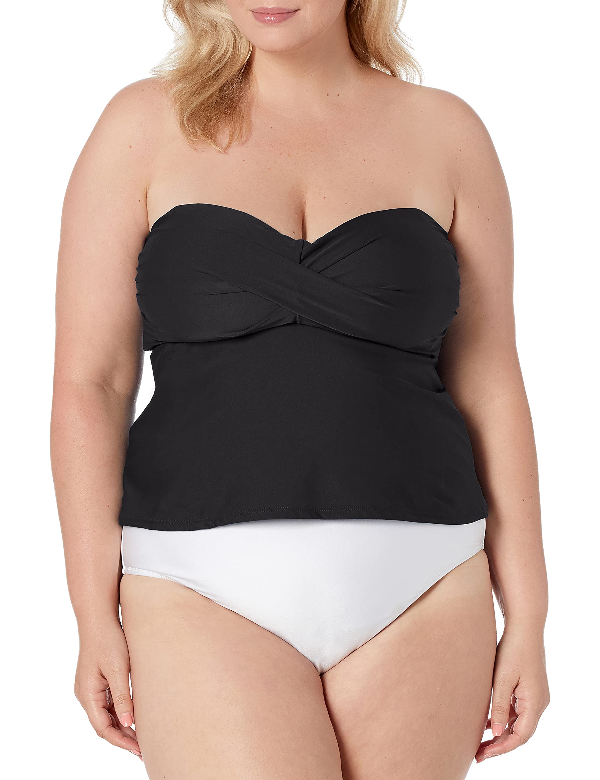 **Catalina Women's Standard Twist Front Bandeau Tankini Swimsuit - Stylish Swimwear for Beach, Pool & Vacation | Comfortable & Trendy Two-Piece Bathing Suit**