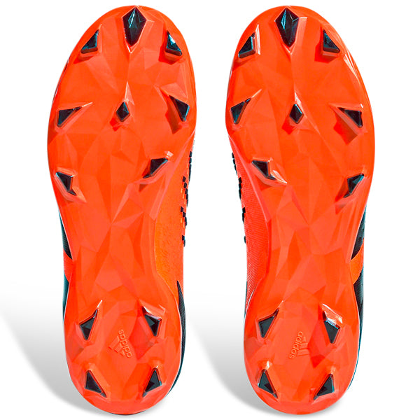 Adidas Jr. Predator Accuracy.1 FG Soccer Cleats for Kids - Solar Orange/Black - Lightweight Football Shoes for Youth Players - Perfect for Field Matches and Training Sessions