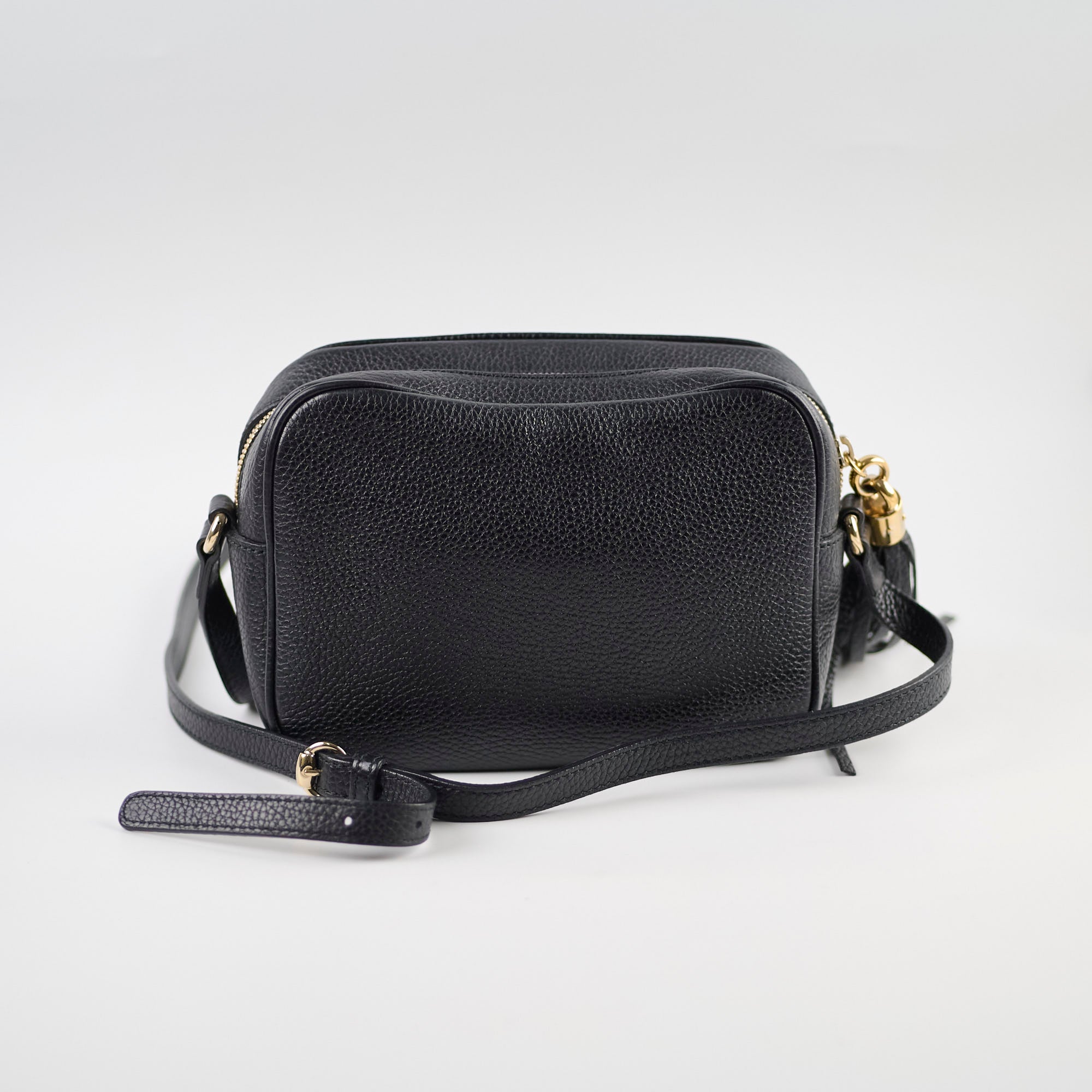 Gucci Disco Crossbody Bag for Women - Black Leather Shoulder Bag Purse | Fashionable Everyday Handbag for Work, Travel & Night Out