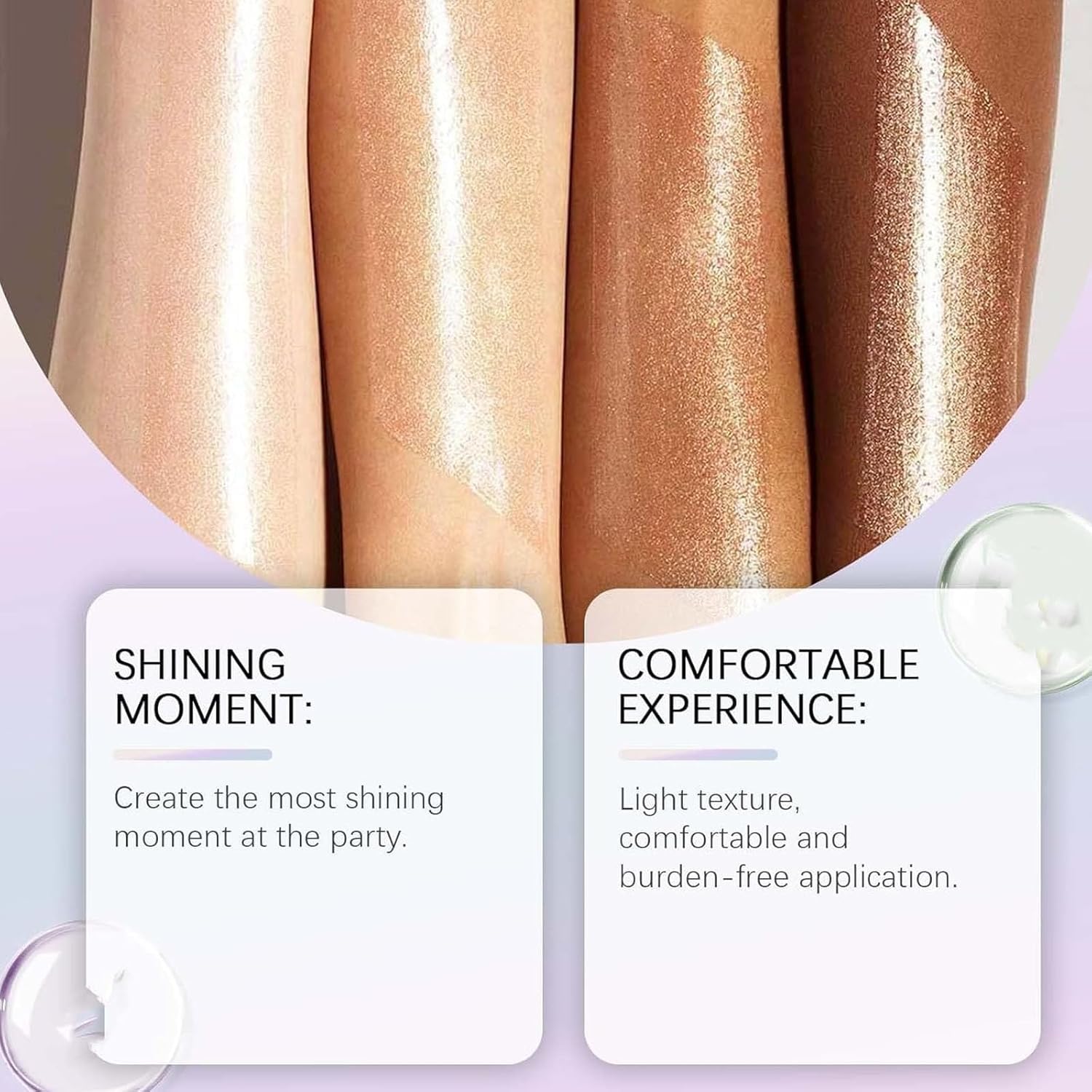 Glitter Body Oil - Long Lasting Shimmer Dry Oil for Face & Body, Waterproof & Sparkling, Perfect for Festivals, Parties & Night Out Makeup