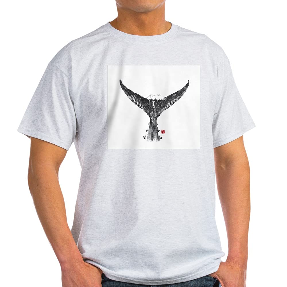 Blue Fin Tuna Gyotaku Light Cotton T-Shirt for Men & Women - Japanese Fish Print Casual Tee for Fishing Enthusiasts, Beach Outings, and Summer Wear