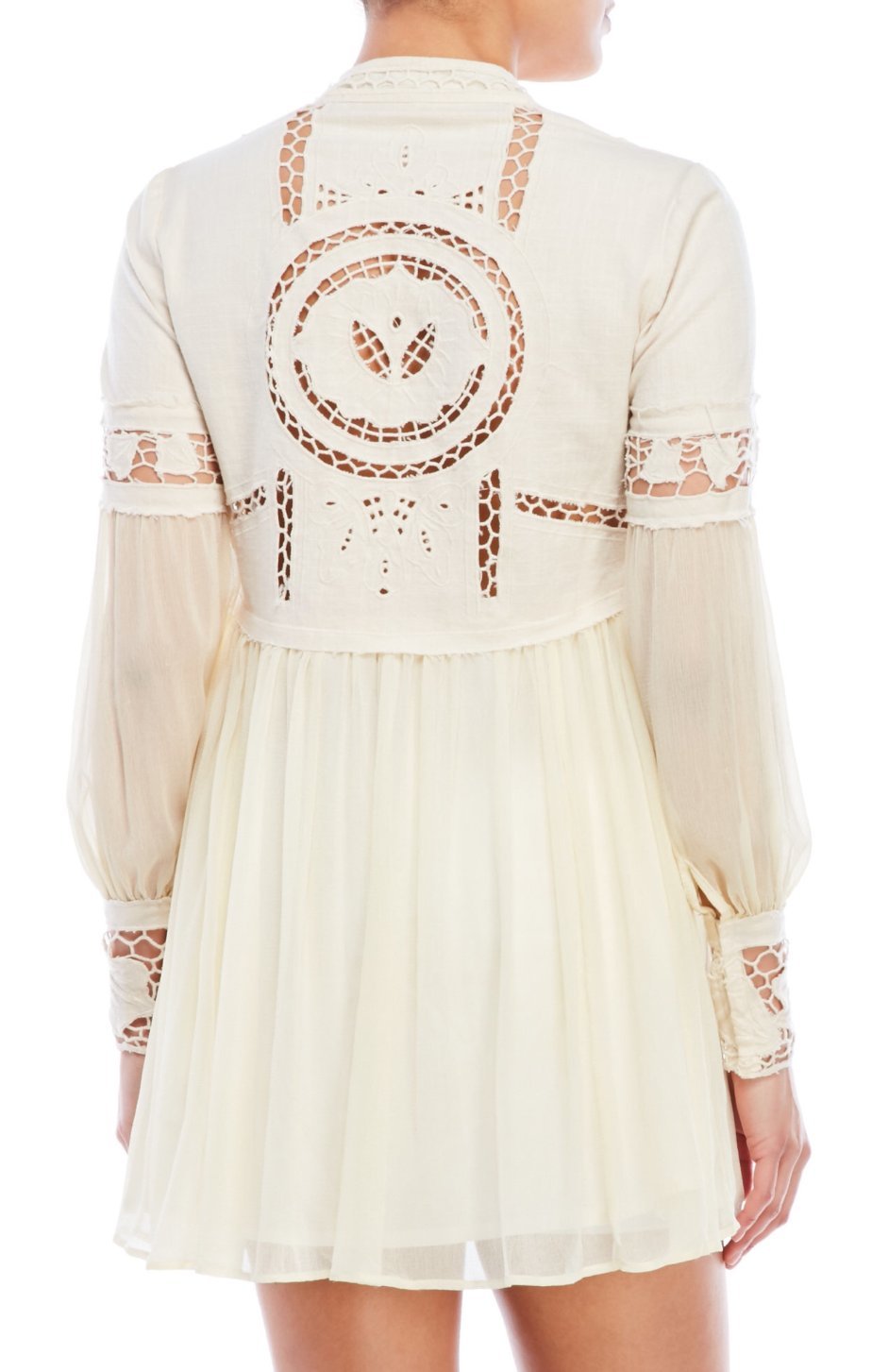 Free People Women's Boho Floral Maxi Dress - One Size Fits Most - Perfect for Beach Vacations, Music Festivals & Summer Parties