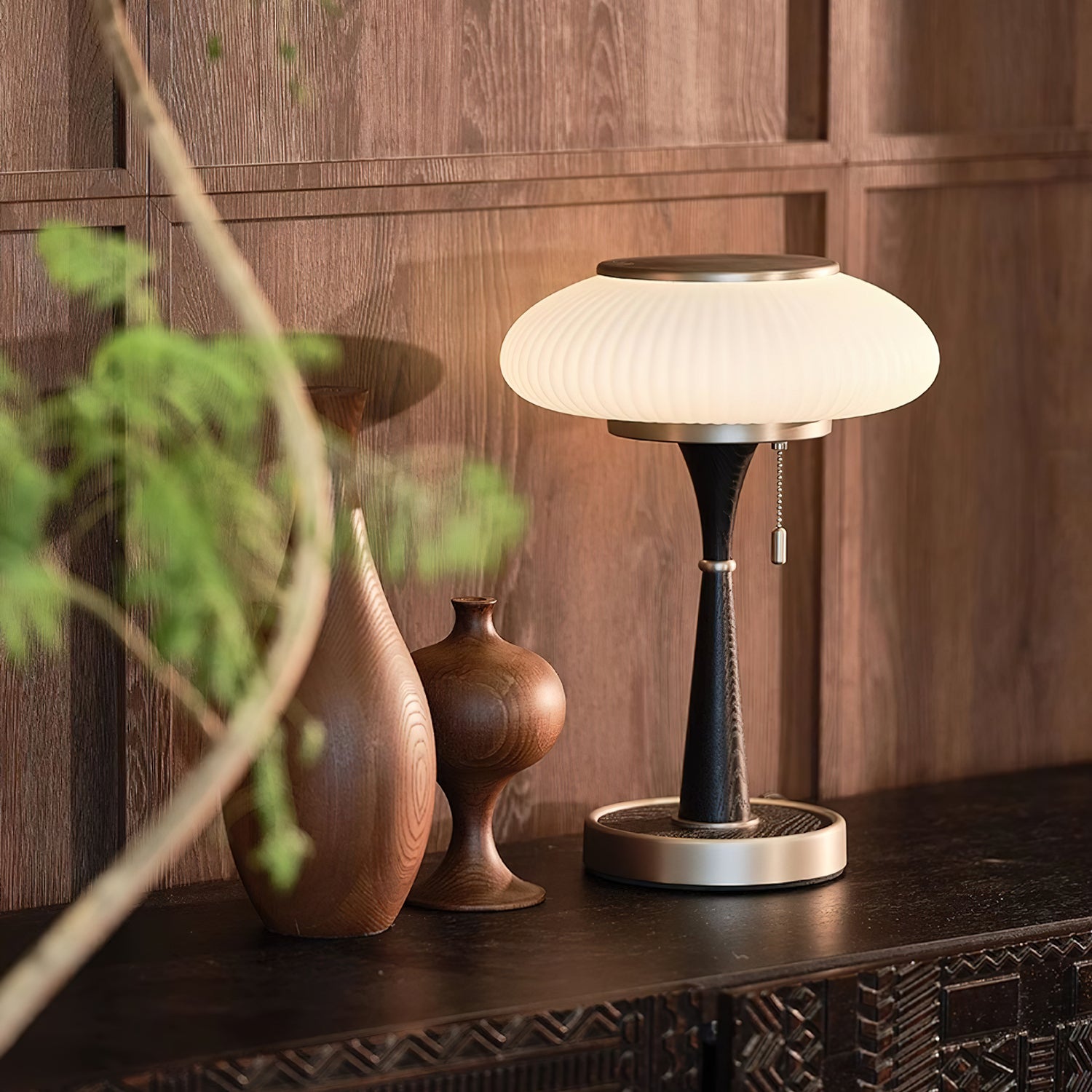 Premium Matsutake Mushroom Table Lamp - Modern LED Night Light for Bedroom, Living Room & Office - Warm White & Adjustable Brightness - Eco-Friendly Home Decor Gift Idea