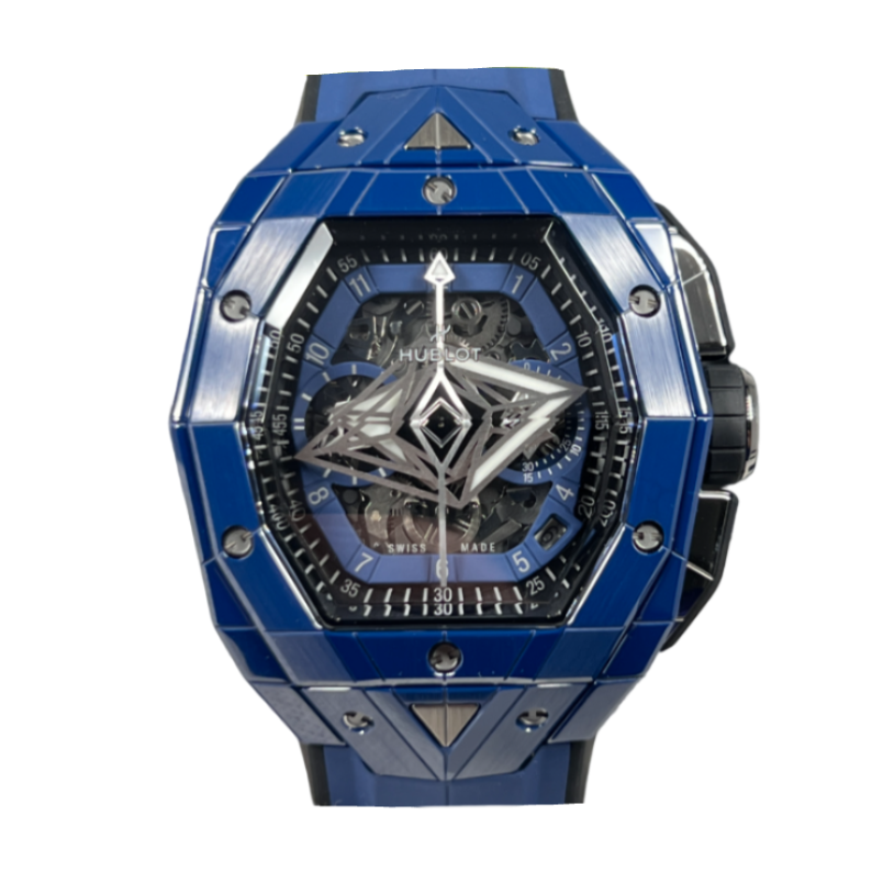 Hublot Big Bang Chronograph Sang Bleu Ceramic Men's Luxury Watch - Swiss Made Automatic Timepiece for Business, Gifting & Special Occasions