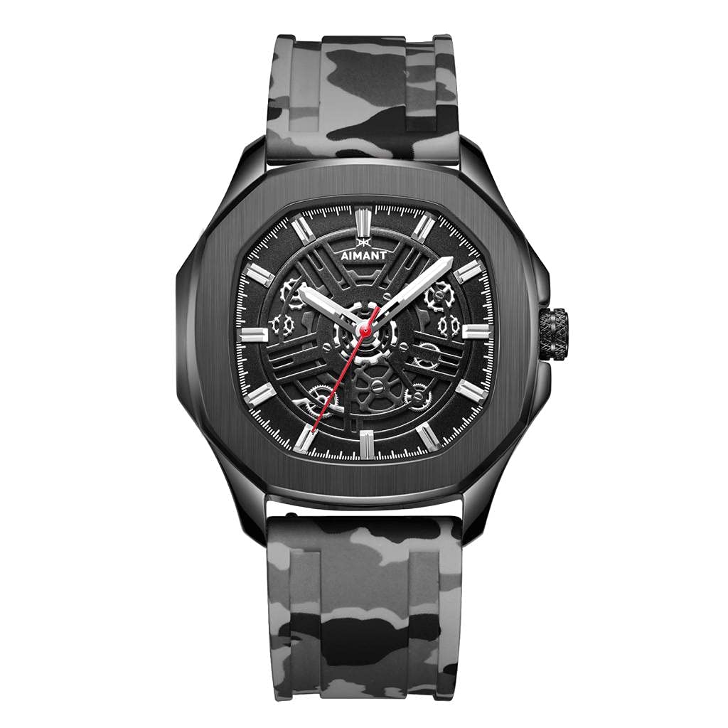 AIMANT Milan Men's Analog Watch - 42mm Leather Strap Chronograph for Business & Casual Wear | Perfect for Office, Date Night & Formal Events
