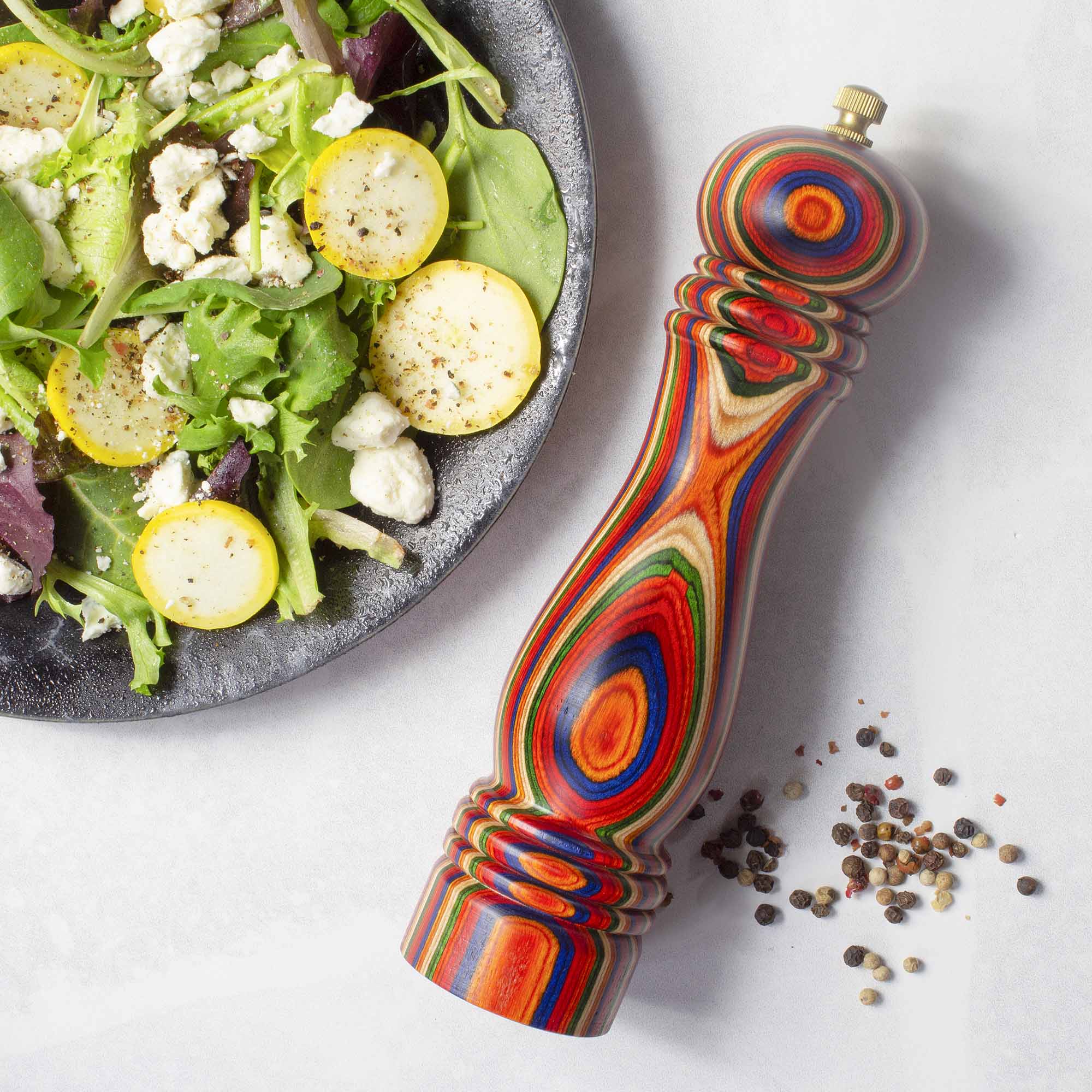 Premium Baltique® Marrakesh Collection Pepper Grinder - Adjustable Ceramic Spice Mill with Ergonomic Design for Kitchen, Dining & Gourmet Cooking