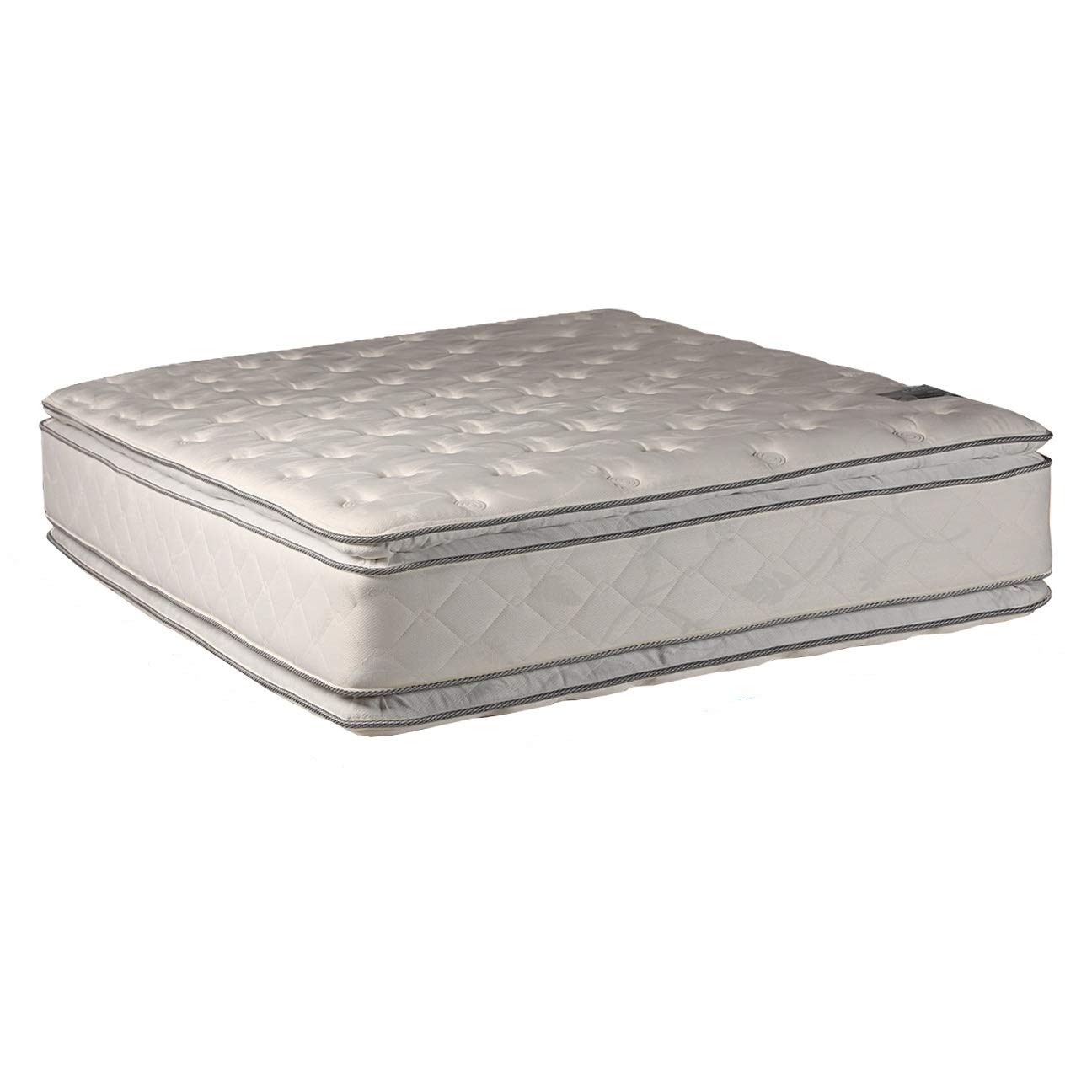 Orthopedic Eurotop Full Mattress - Plush Double-Sided for Back Pain Relief & Comfortable Sleep at Home