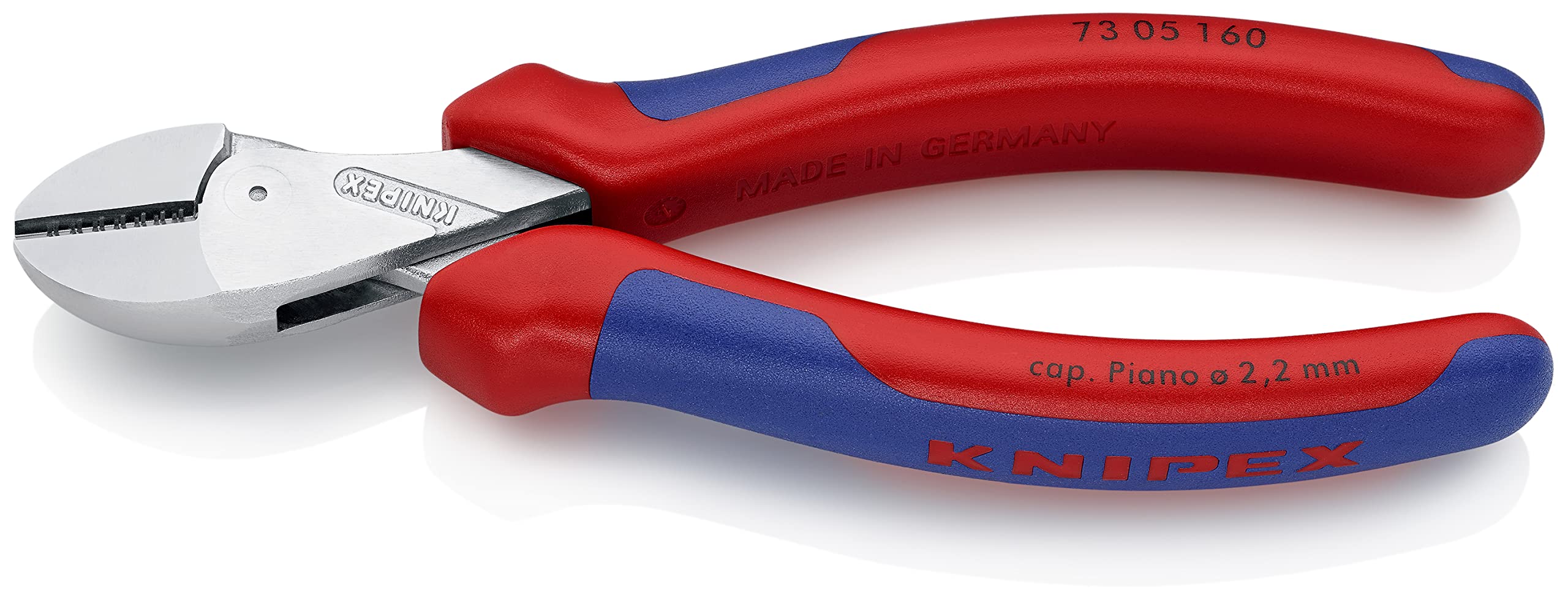 73 05 160 Compact Diagonal Cutters - Chrome Plated X-Cut Wire Cutters for Electronics, Jewelry Making, and DIY Projects