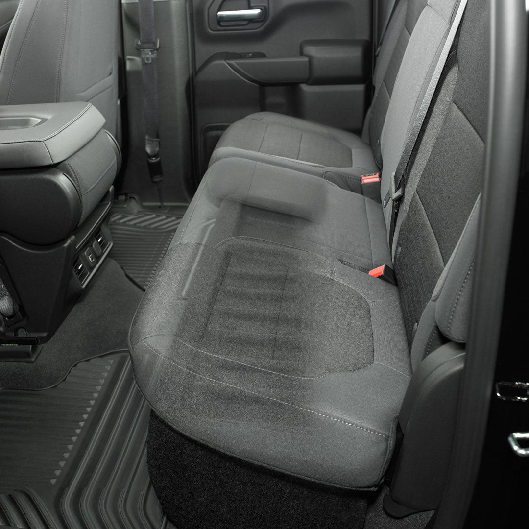 JL Audio SB GM SLVD4/10TW3 Stealthbox® Subwoofer Enclosure for 2019-2023 Chevy Silverado & GMC Sierra Double Cab - Premium Bass Upgrade for Truck Audio Systems | Perfect for Road Trips & Off-Road Adventures