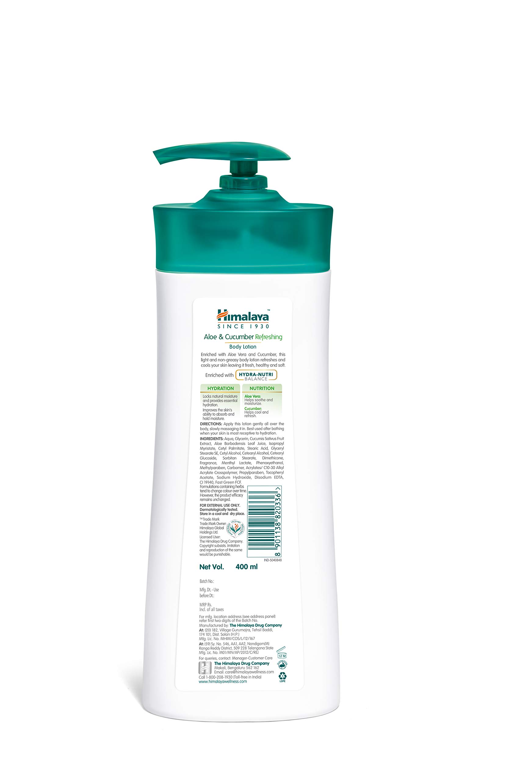 Himalaya Herbals Anti-Wrinkle Face Cream 50g & Aloe Cucumber Body Lotion 400ml Combo - Hydrating Skincare Set for Dry Skin, Anti-Aging & Moisturizing - Perfect for Daily Face & Body Care Routine