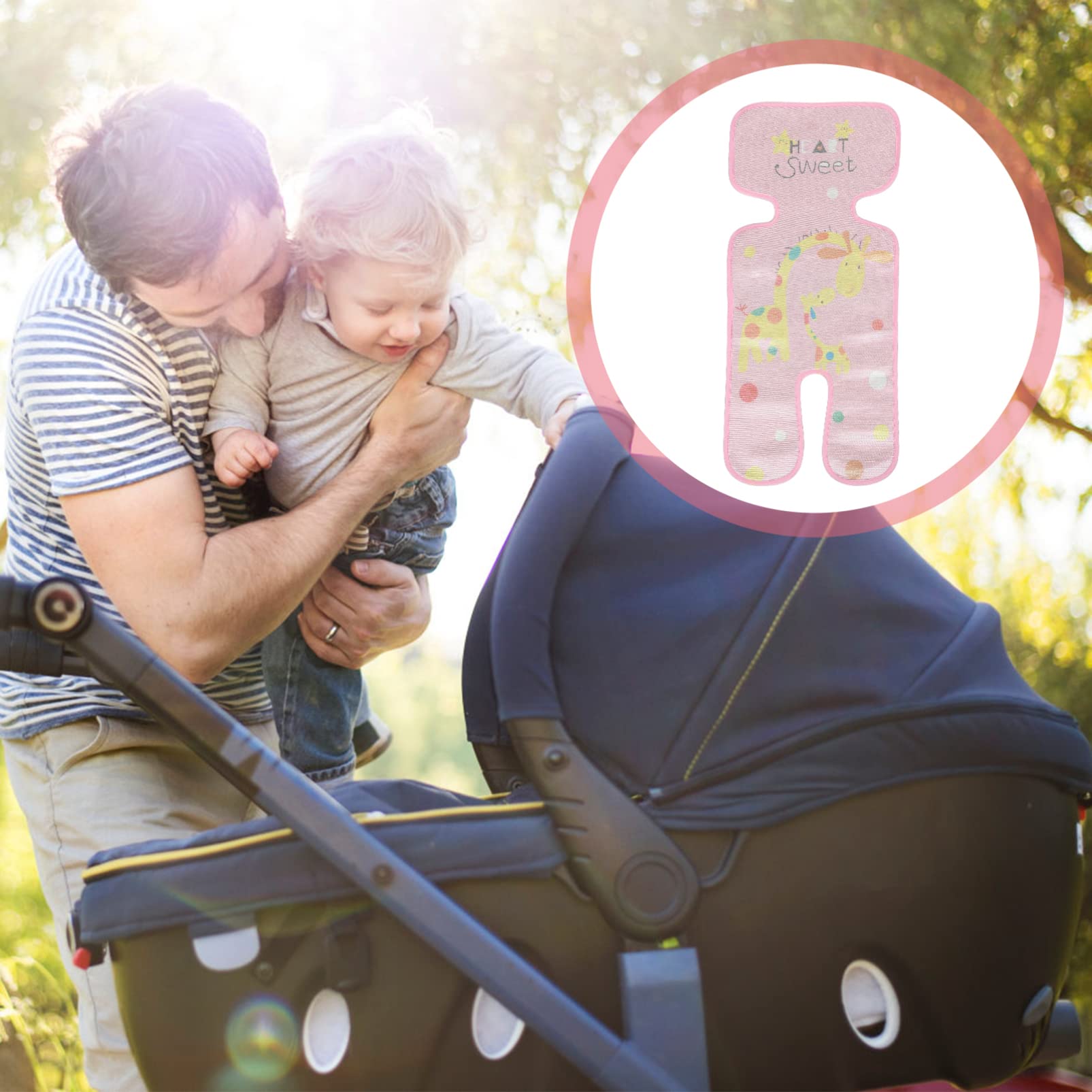 Kisangel Baby Stroller Cooling Pad - Breathable Summer Seat Cushion for Strollers & Car Seats | Keep Baby Cool in Hot Weather | Perfect for Outdoor Walks, Shopping & Travel