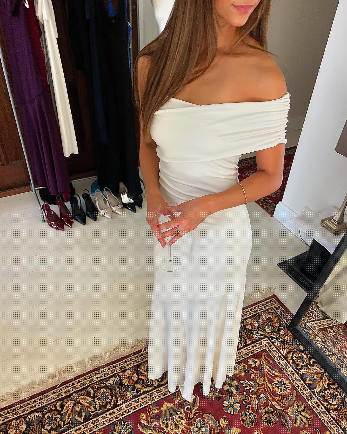 Ivory Off Shoulder Prom Dress J5894 - Elegant Formal Evening Gown for Homecoming, Wedding & Special Occasions