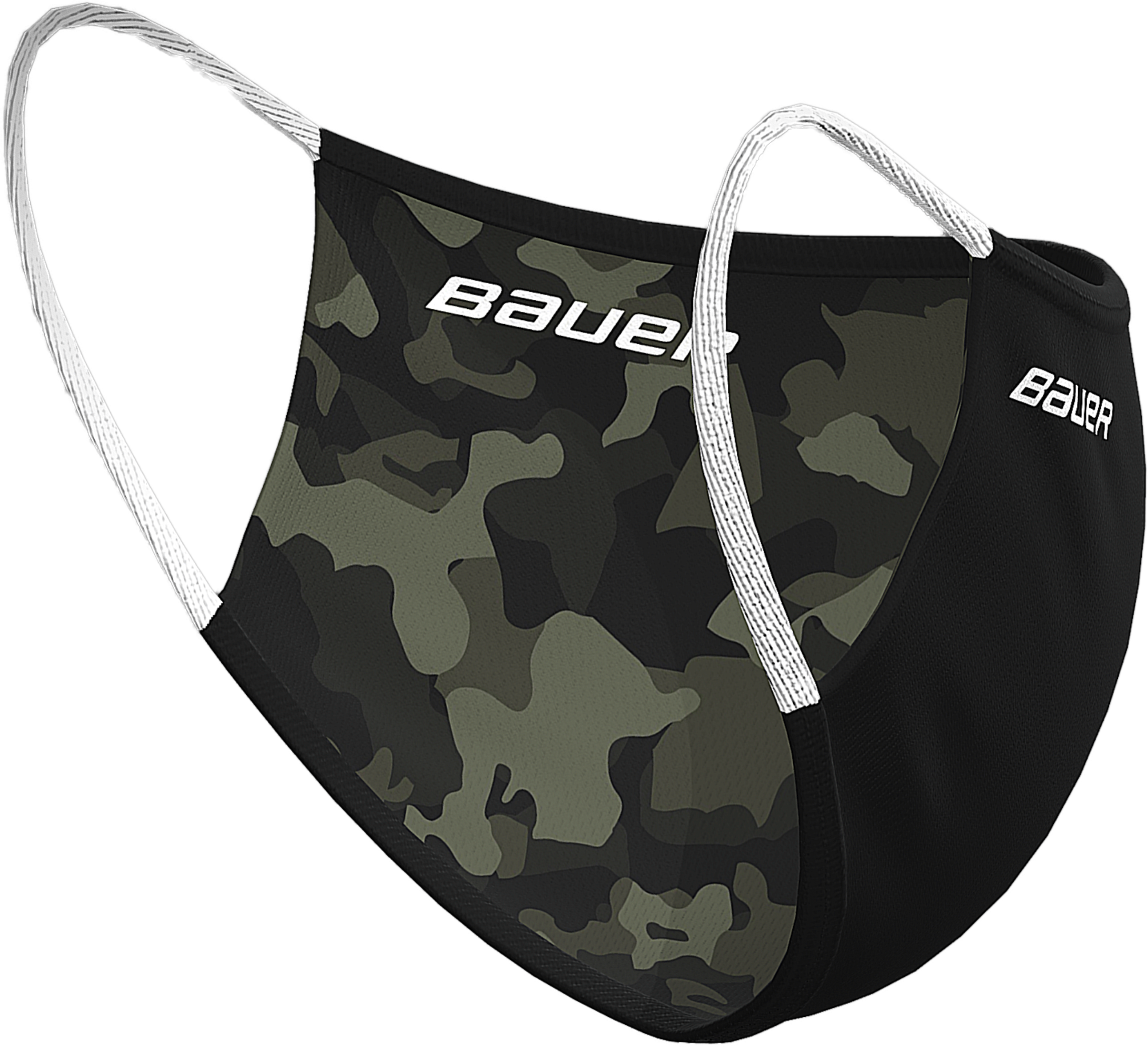 Bauer Reversible Fabric Face Mask - Breathable, Washable & Adjustable for Men & Women - Perfect for Running, Gym, Travel & Daily Protection