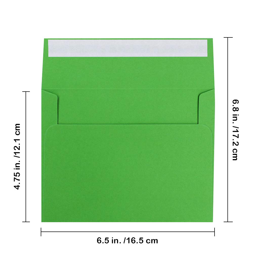 95 Pcs 19 Colors A6 Peel & Seal Self-Adhesive Envelopes, 4.75