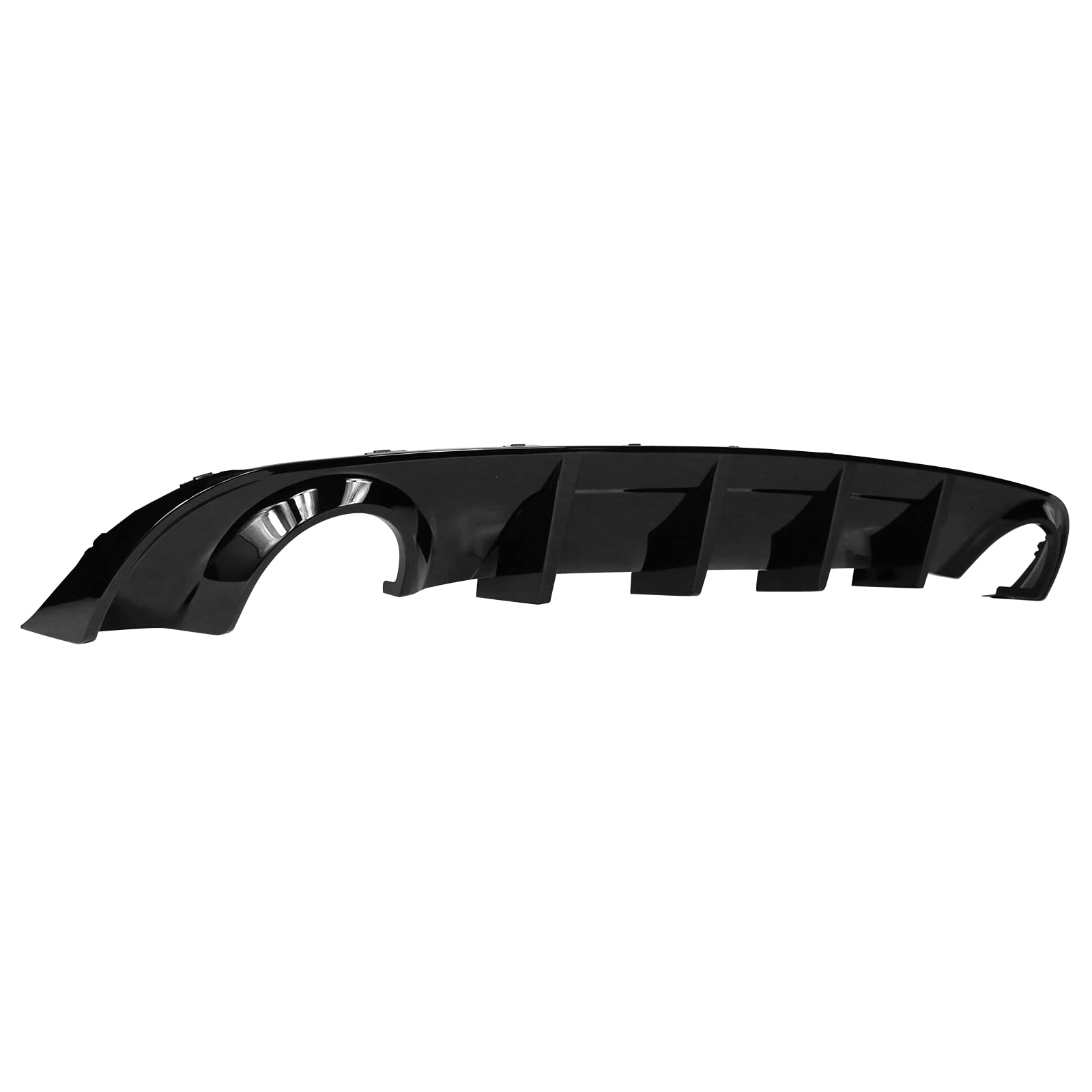 IKON MOTORSPORTS Rear Bumper Diffuser for 2015-2023 Dodge Charger Base & SXT - Gloss Black PP Lip Splitter | Enhances Aerodynamics & Sporty Look | Perfect for Car Enthusiasts & Street Racing