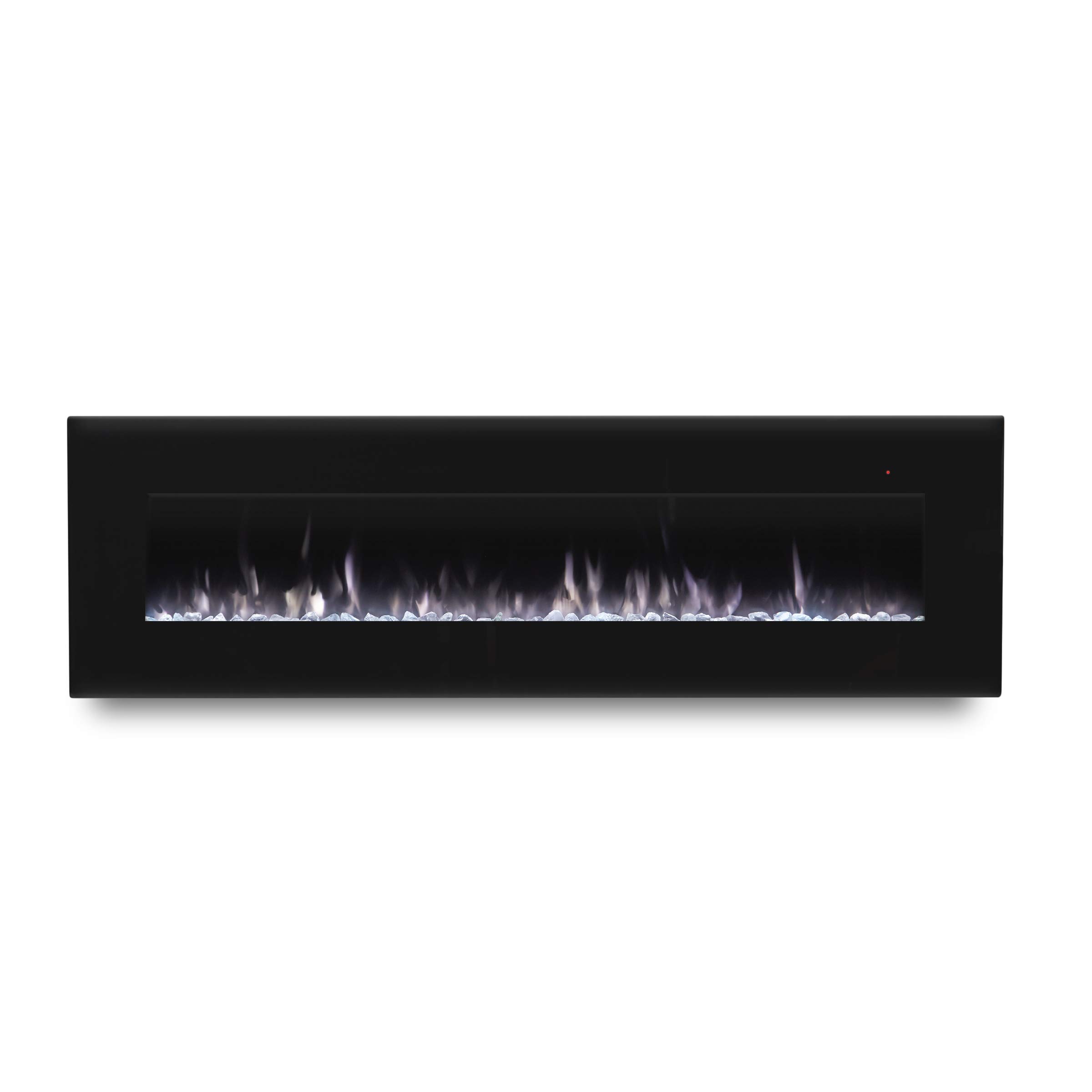 Real Flame Corretto 72-Inch Black Electric Fireplace - Modern Heating Solution for Living Room, Bedroom & Office