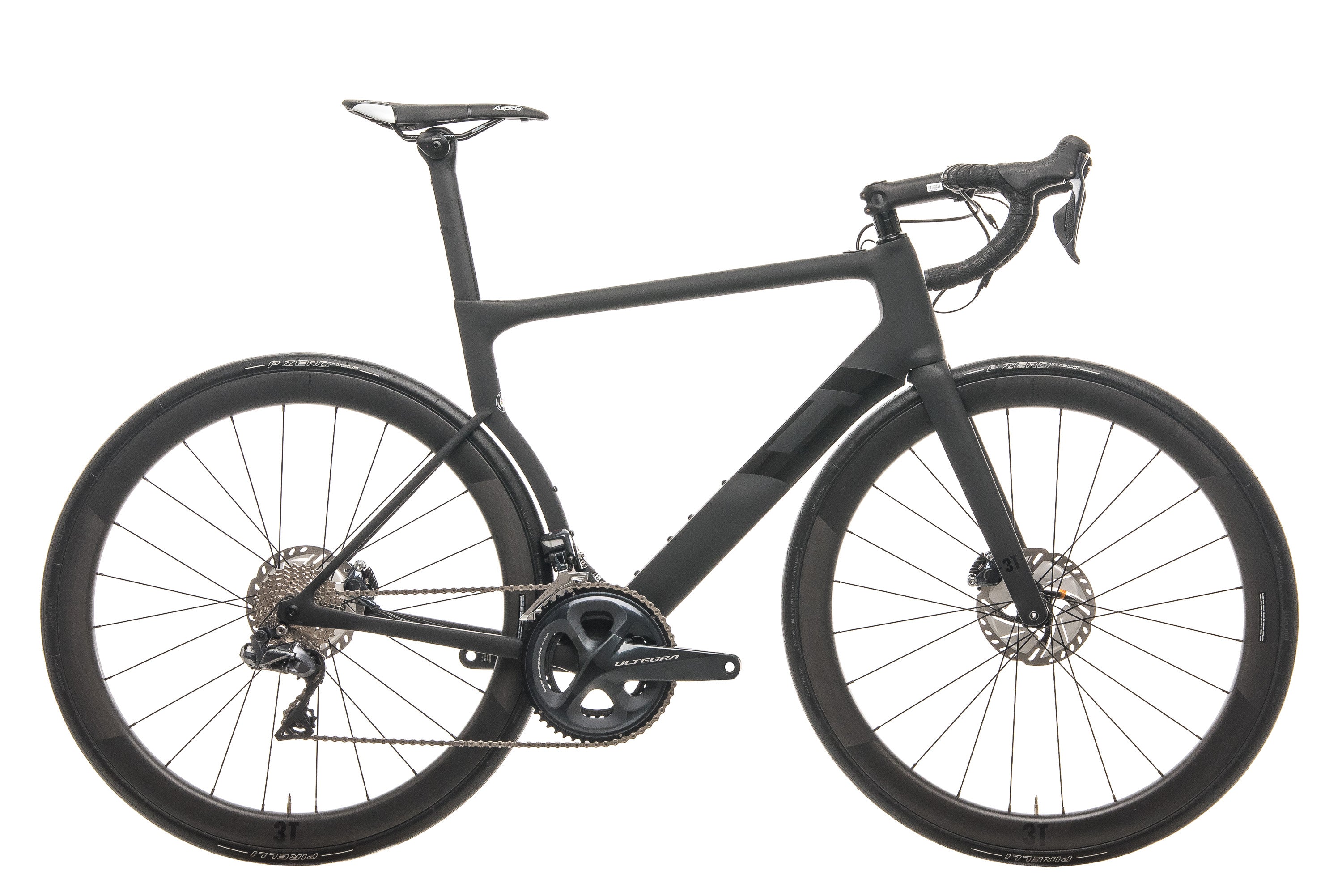 3T Strada Due Team Ultegra Di2 Road Bike 2020 - Large Size Carbon Frame Aero Bike for Racing & Endurance Cycling | Perfect for Road Racing, Triathlons & Long-Distance Rides