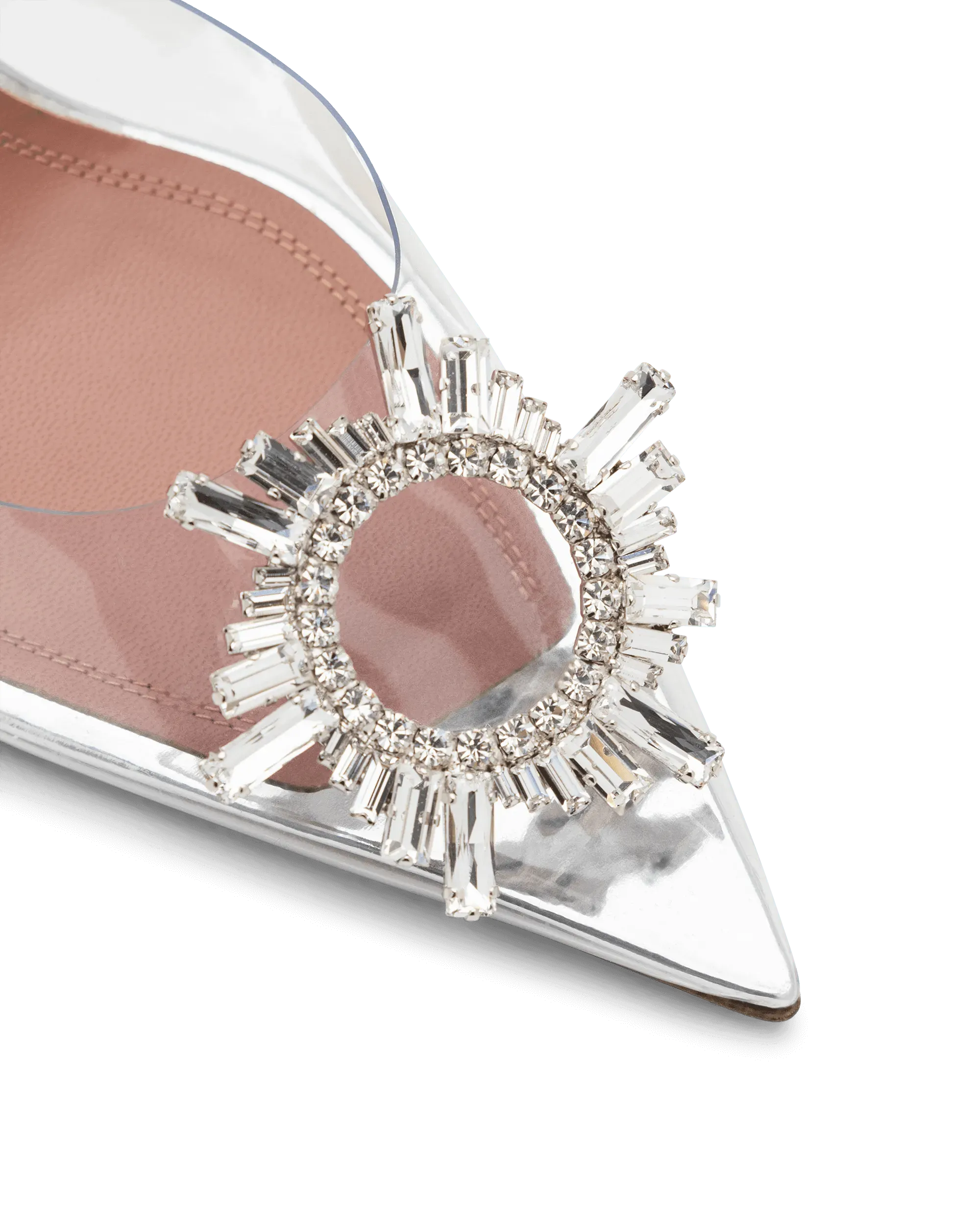 Begum Glass Sling Pumps - Elegant Women's Heeled Sandals for Party, Wedding & Evening Events | Comfortable & Stylish Summer Dress Shoes