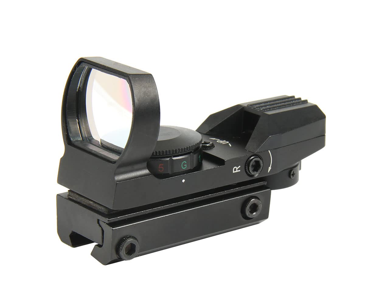TACFUN Red and Green Reflex Sight with 4 Reticles - 3/8