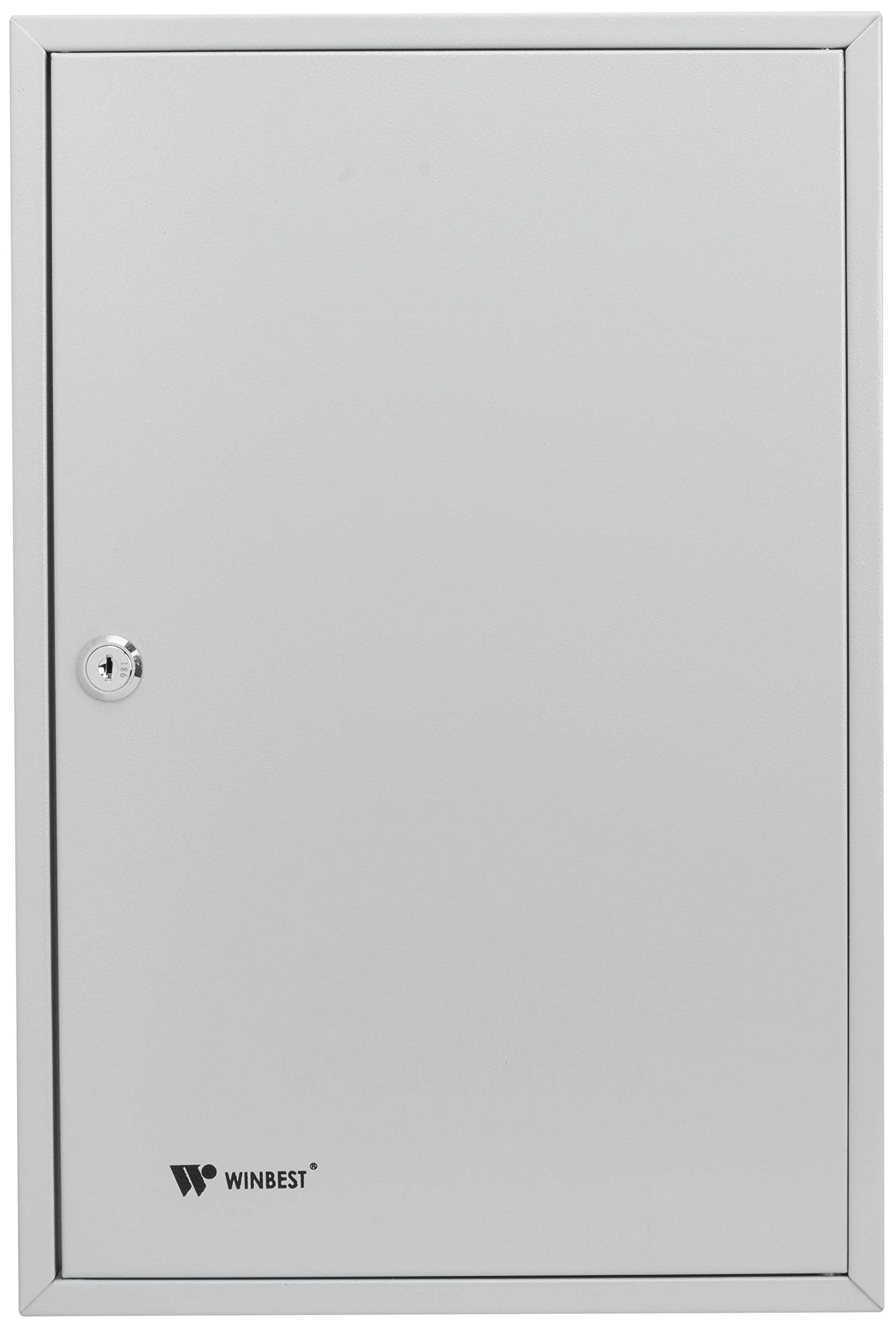Heavy Duty Steel 120-Key Wall Mount Cabinet - Secure Key Storage Safe Box for Home, Office & Commercial Use