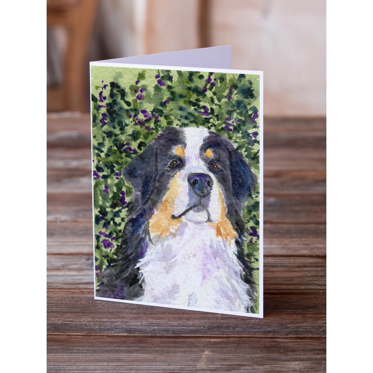 Bernese Mountain Dog Greeting Cards - Pack of 8 Blank A7 Note Cards (5x7) with Envelopes | Whimsical Dog-Themed Stationery for Birthdays, Thank You Notes & Special Occasions