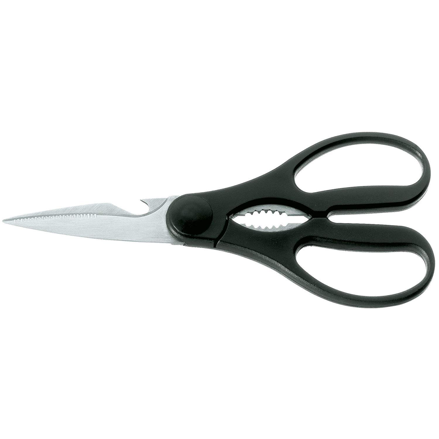 WMF 1873999990 Premium Kitchen Scissors - Heavy Duty Stainless Steel Household Shears (Black) for Cutting Meat, Poultry, Herbs & Packaging - Ideal for Home Cooking, Crafting & DIY Projects