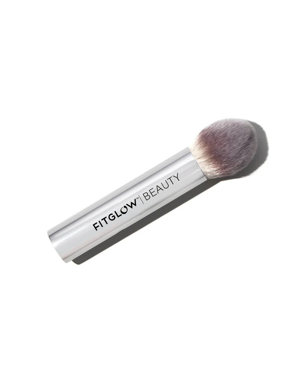 Fitglow Beauty Vegan Powder Brush - Soft Kabuki Makeup Brush for Loose & Pressed Powder, Foundation & Blush - Perfect for Everyday Makeup & Travel
