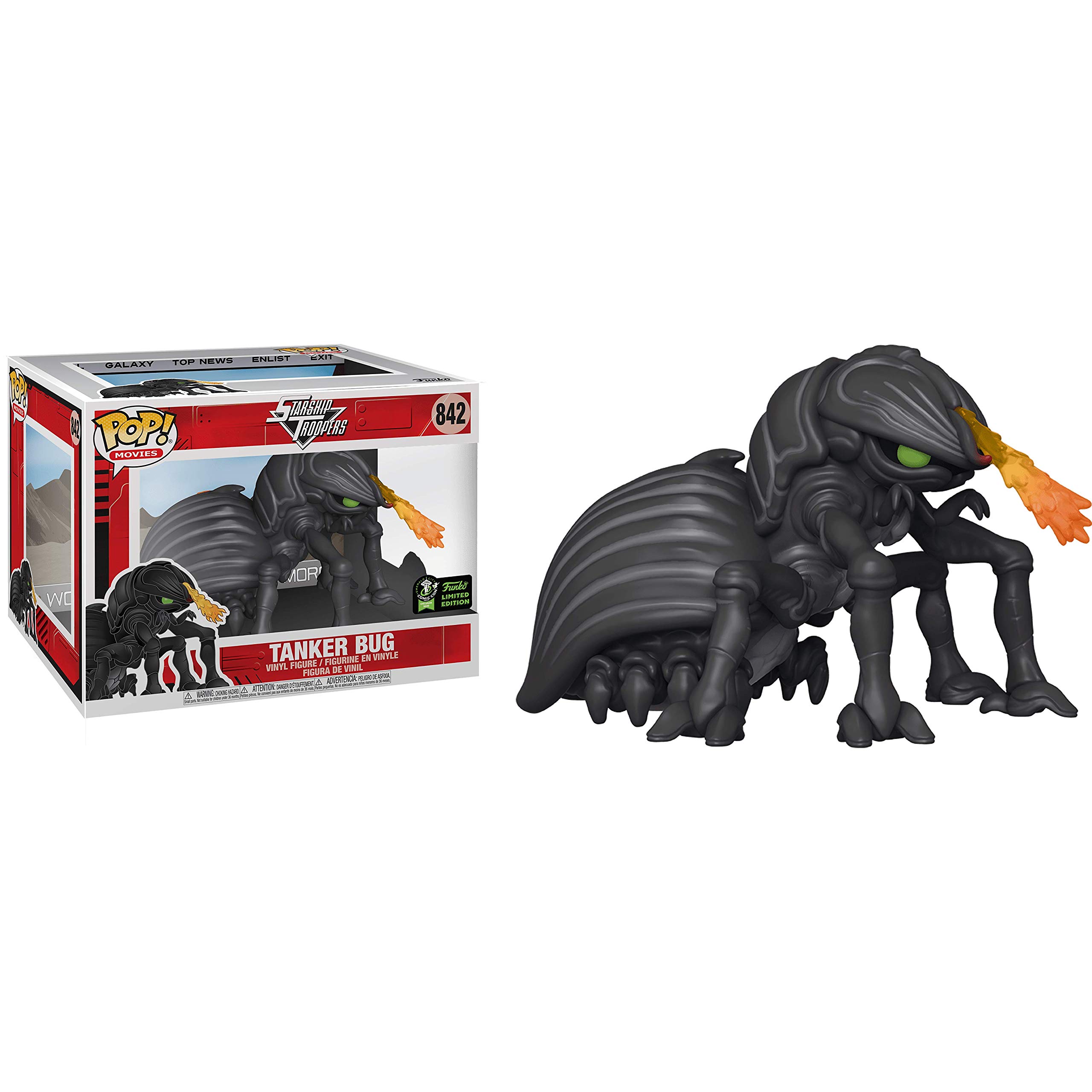 **Funko Pop! Movies Tanker Bug Vinyl Figure Bundle (2020 Spring Con Exclusive) with Compatible Protector Case – Perfect for Collectors, Gifts & Display (842-45984-B)**
