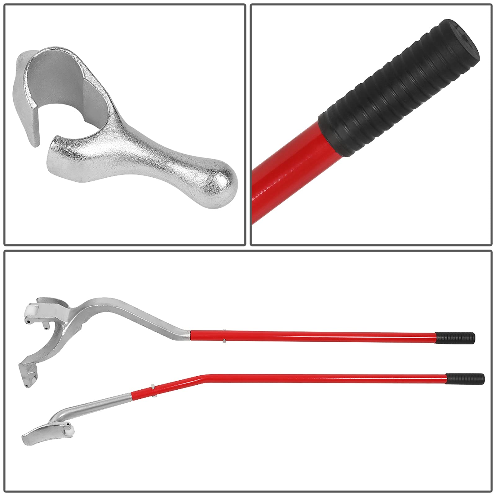 DNA Motoring ZTL-H-0012-RD Heavy Duty Steel Tire Mounting Tool - Professional 17.5