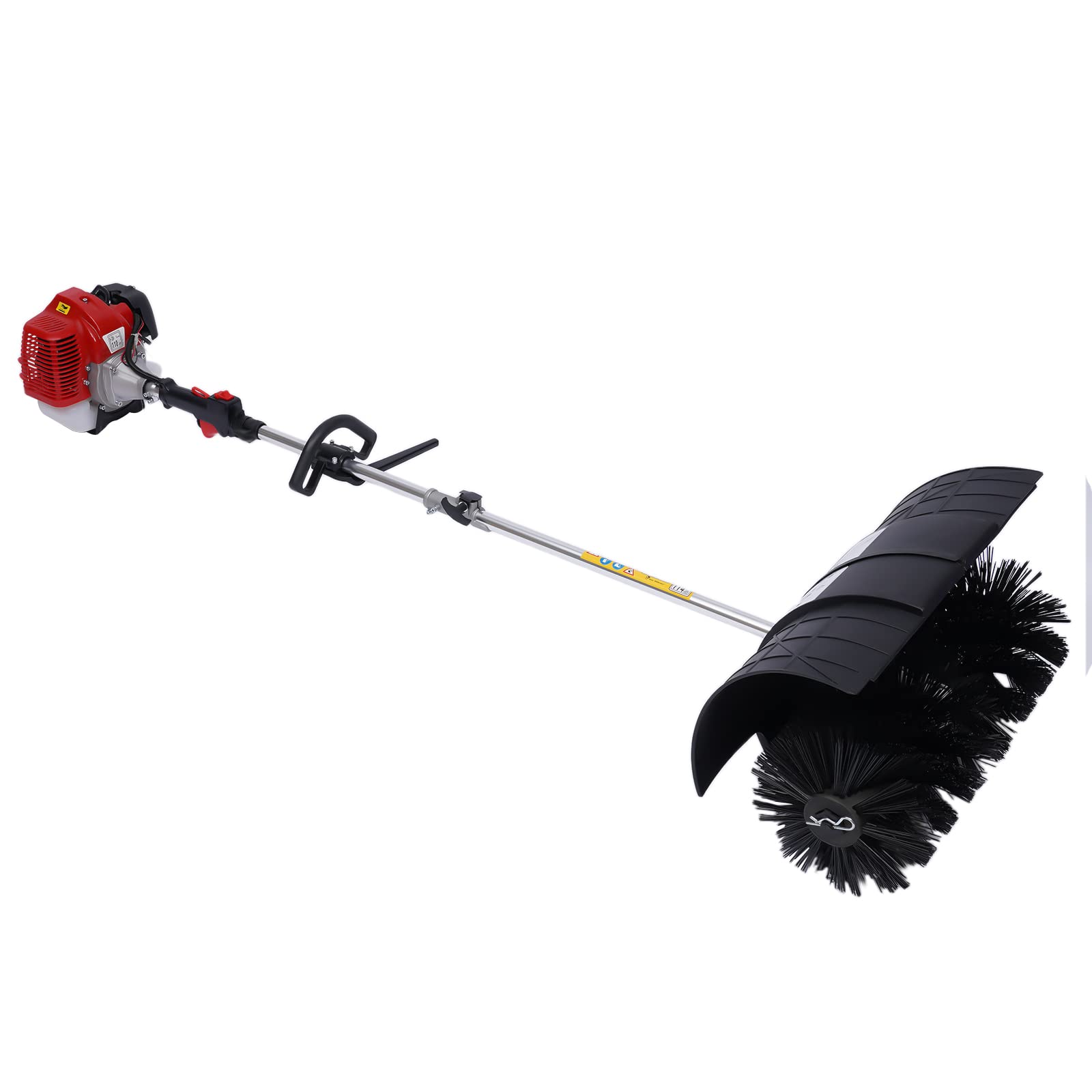 2.3HP 52cc Gas Powered Walk Behind Sweeper - EPA Certified 2-Stroke Air Cooled Lawn Sweeper Machine for Artificial Turf, Driveways & Snow Removal | Ideal for Residential Yards, Commercial Landscaping & Winter Maintenance