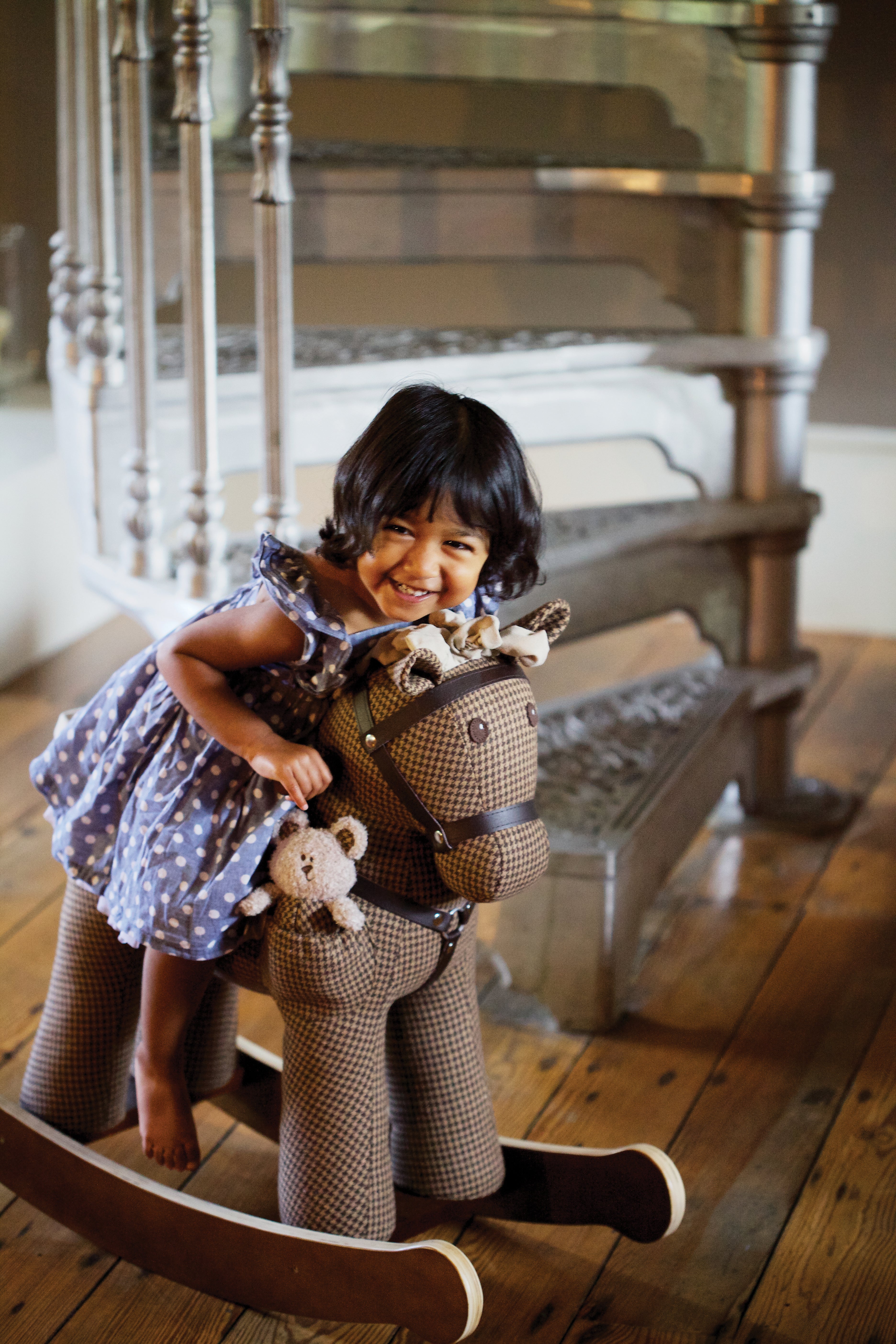 Chester & Fred Wooden Rocking Horse for Kids - Classic Nursery Decor & Toddler Toy for Indoor Play & Gift Ideas