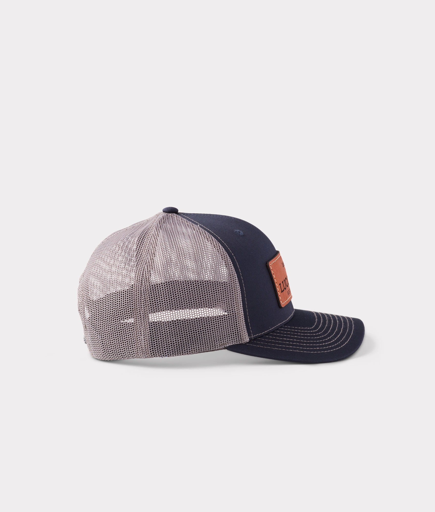 Premium Leather Patch Baseball Cap - Navy & Charcoal | Adjustable Snapback Hat for Men & Women | Perfect for Outdoor Activities, Sports & Casual Wear
