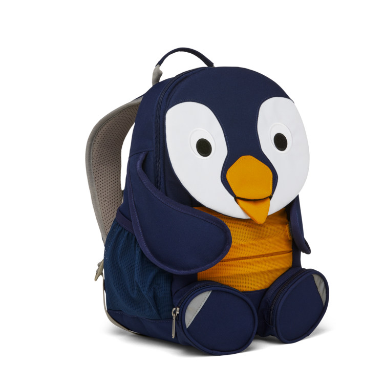 Affenzahn Large Friend Penguin Backpack - Cute & Durable Kids School Bag for Boys & Girls - Perfect for School, Travel & Outdoor Adventures