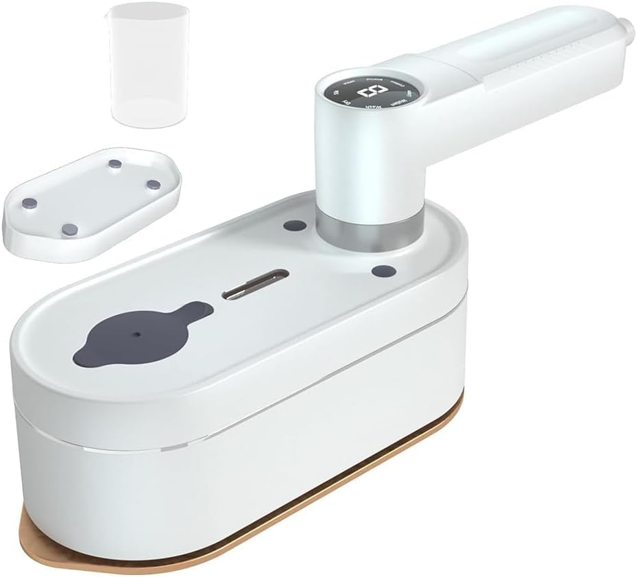 Portable Travel Steamer for Clothes - 8 Steam & Iron Modes, 2-in-1 Dry & Wet Ironing, 15-Second Fast Heating, 180° Rotatable Mini Steamer - Perfect for Travel, Business Trips, and Home Use