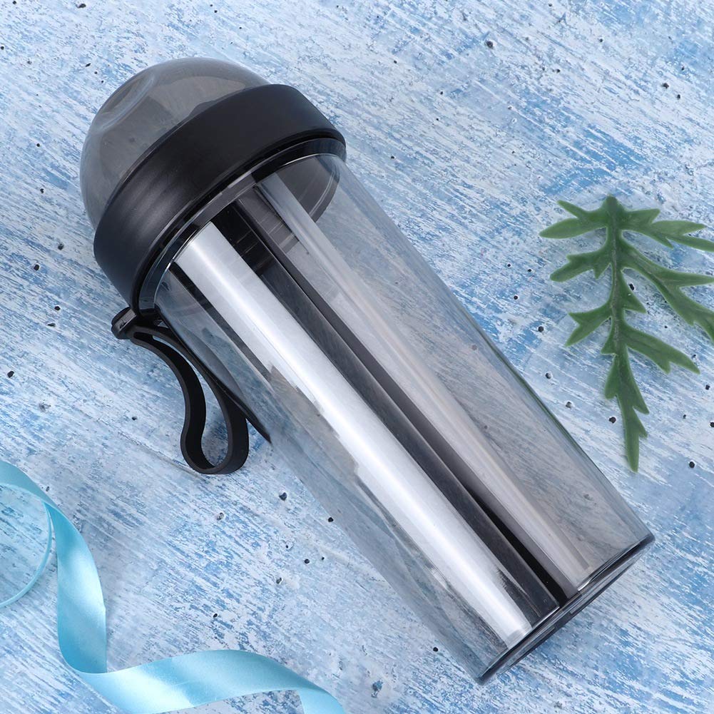 Eco-Friendly Water Cup with Straw, High-Quality Non-Toxic Water Bottle for Home, Office, Gym, and Outdoor Activities (Black)