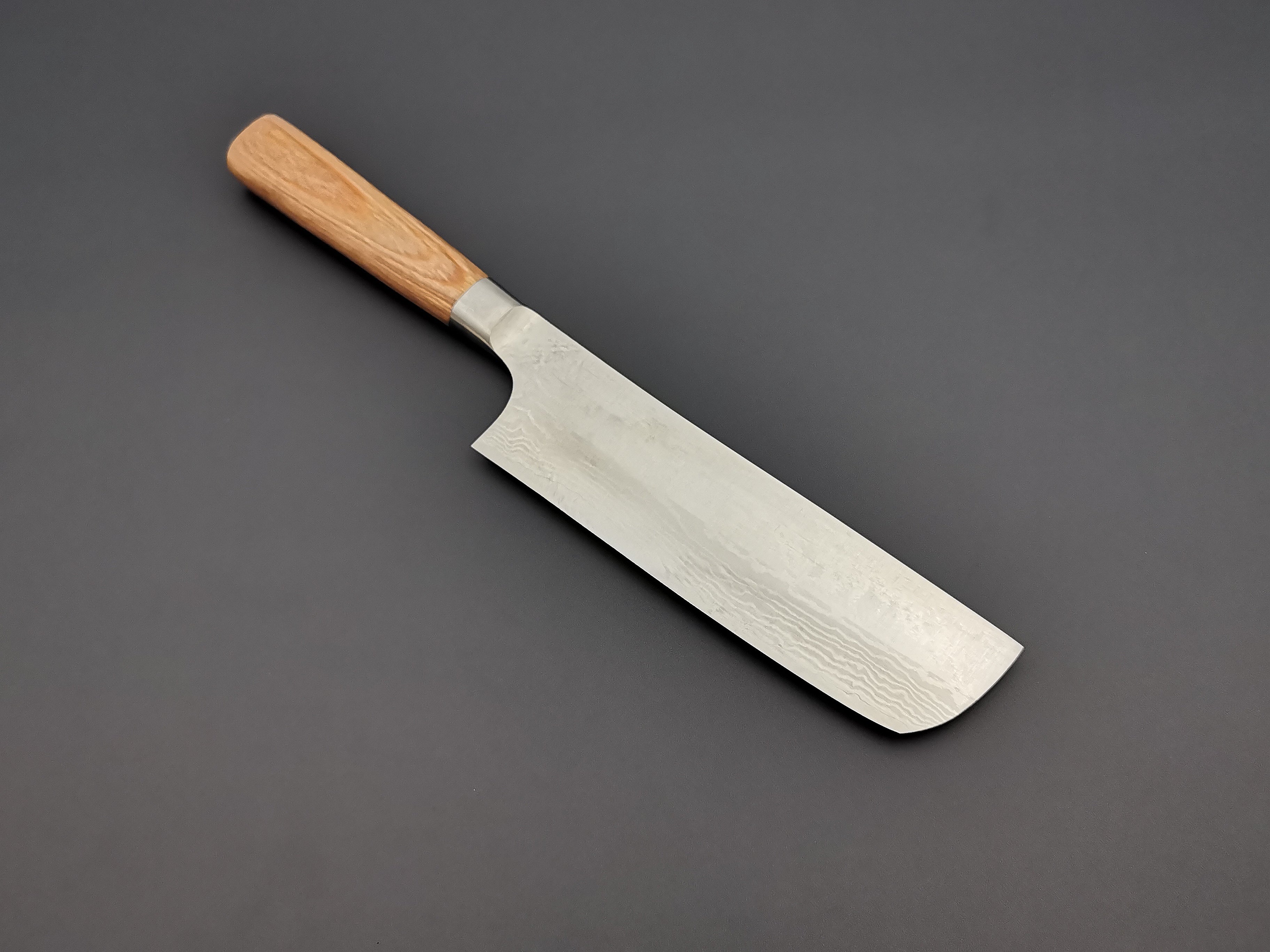 Premium Katsuyasu Kamo VG10 Damascus Nakiri Knife - Japanese Vegetable Chopper for Professional Chefs & Home Cooking - Perfect for Slicing, Dicing & Mincing Vegetables