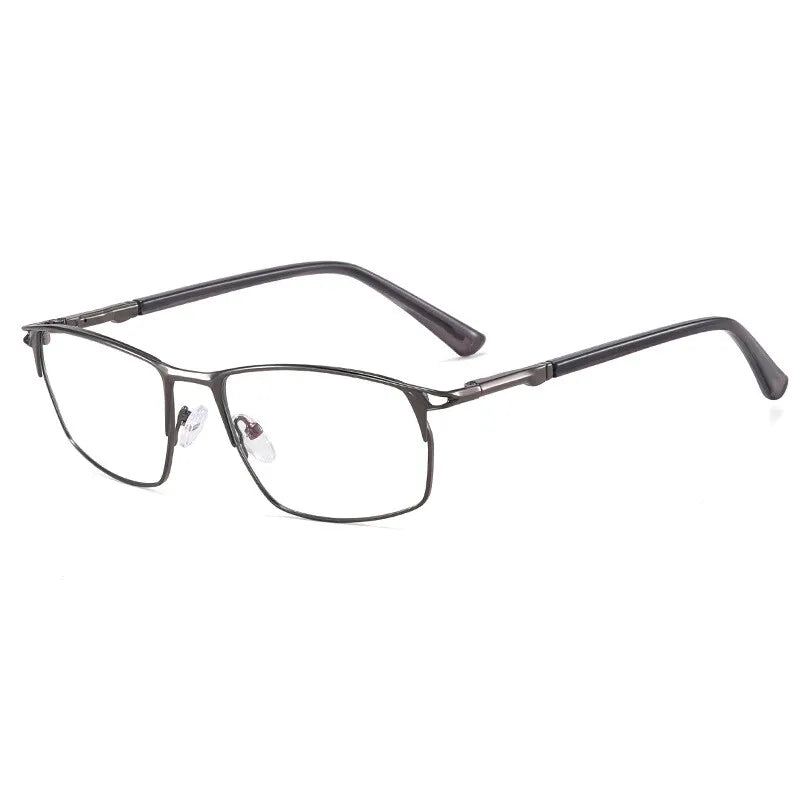 CCspace Unisex Full Rim Irregular Square Alloy Eyeglasses Frame 301402 - Trendy Lightweight Glasses for Men & Women, Perfect for Reading, Working, and Daily Fashion Accessories