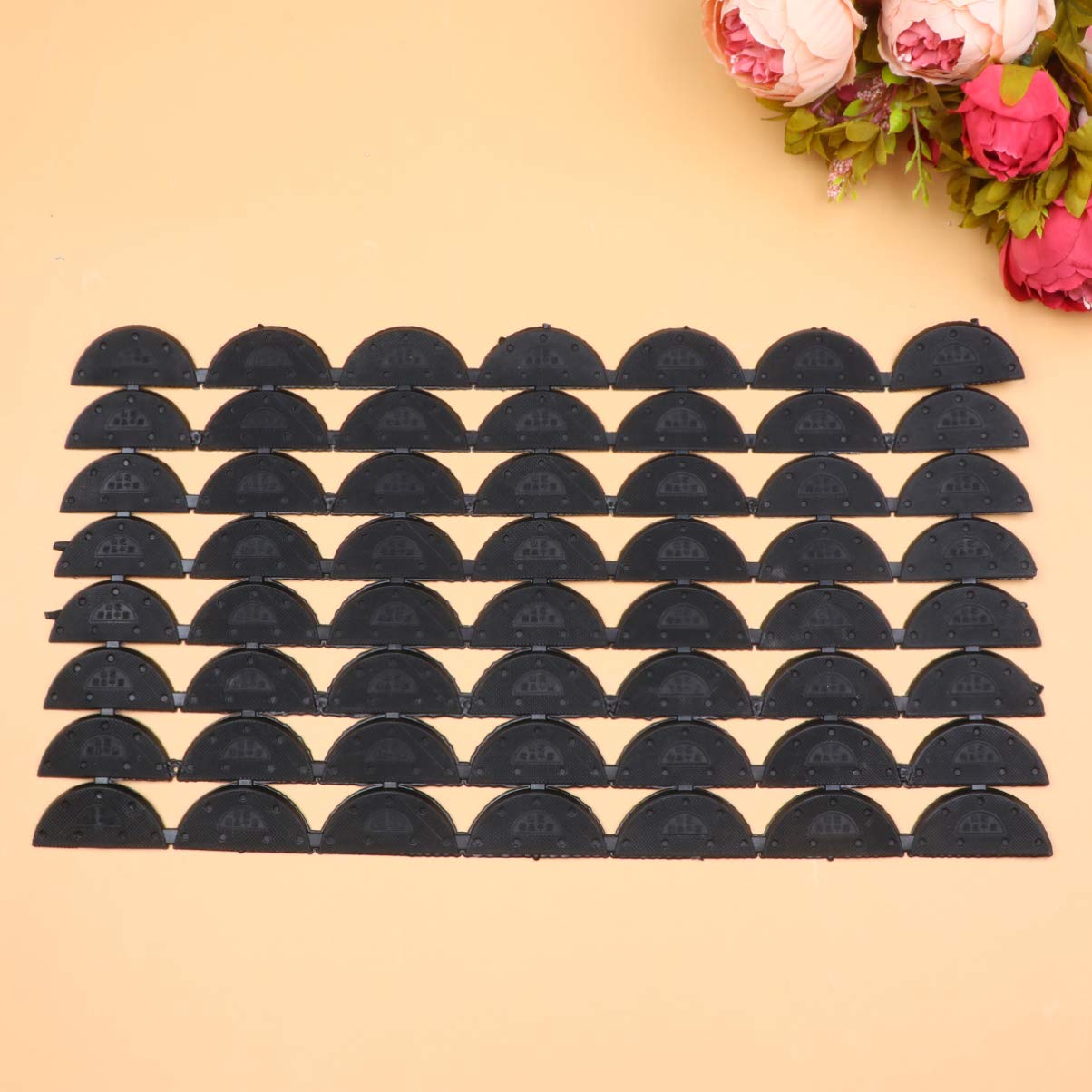 EXCEART 28 Pairs Anti-Slip High Heel Pads - Wear-Resistant Shoe Sole Stickers for Heel Repair & Skid Proof Protection (Large, Black) - Perfect for High Heels, Pumps & Dress Shoes