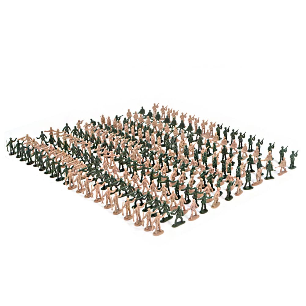 360-Piece 1:72 Scale Military Soldier Model Toy Set - Plastic Army Men Action Figures for Kids & Boys | Battle Scenes, War Games & Collectible Display