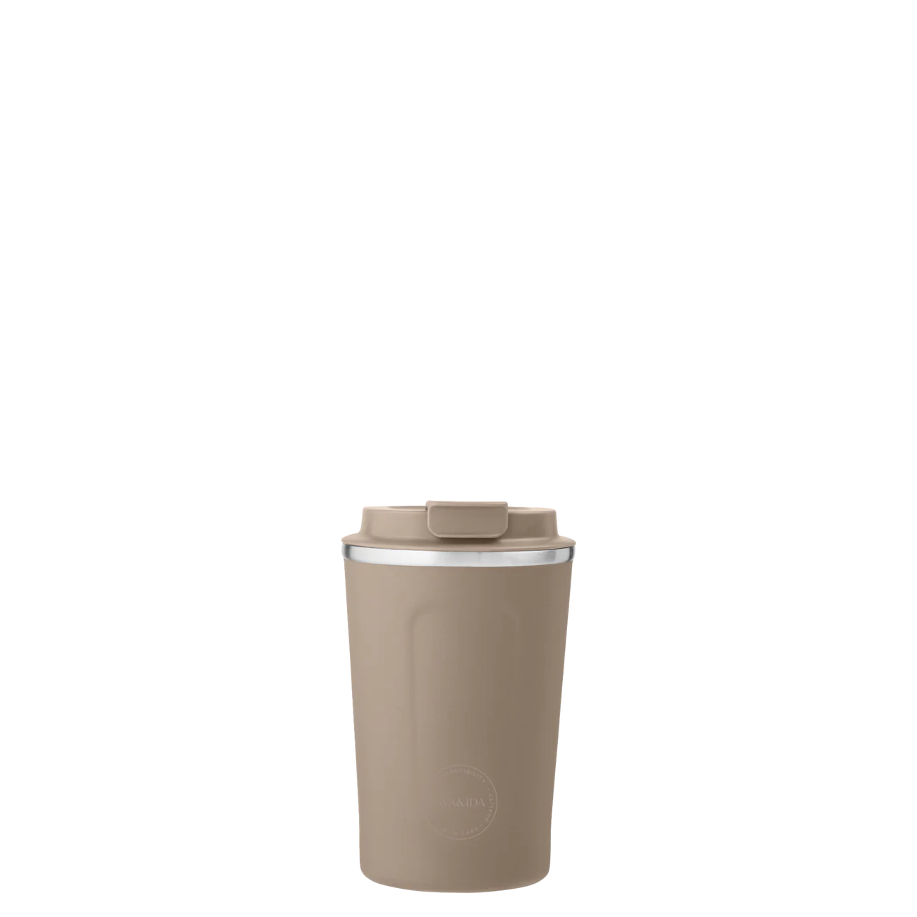 AYA&IDA Drinking CUP2GO 380ml Insulated Travel Mug - Dusty Brown, Leak-Proof & BPA-Free for Coffee, Tea & Water - Perfect for Commuting, Camping & Office Use