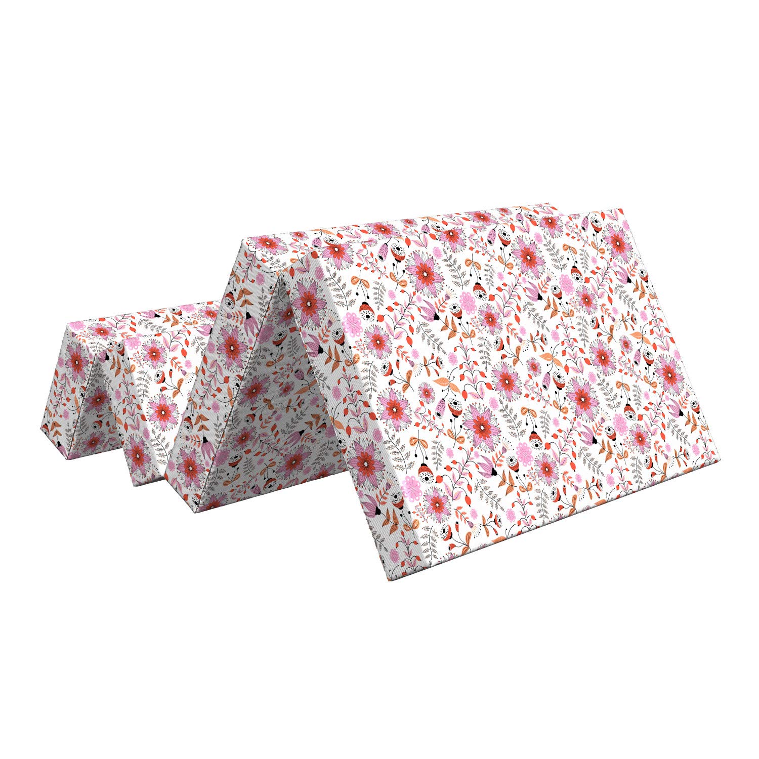 Ambesonne Floral Foldable Mattress - 74.8