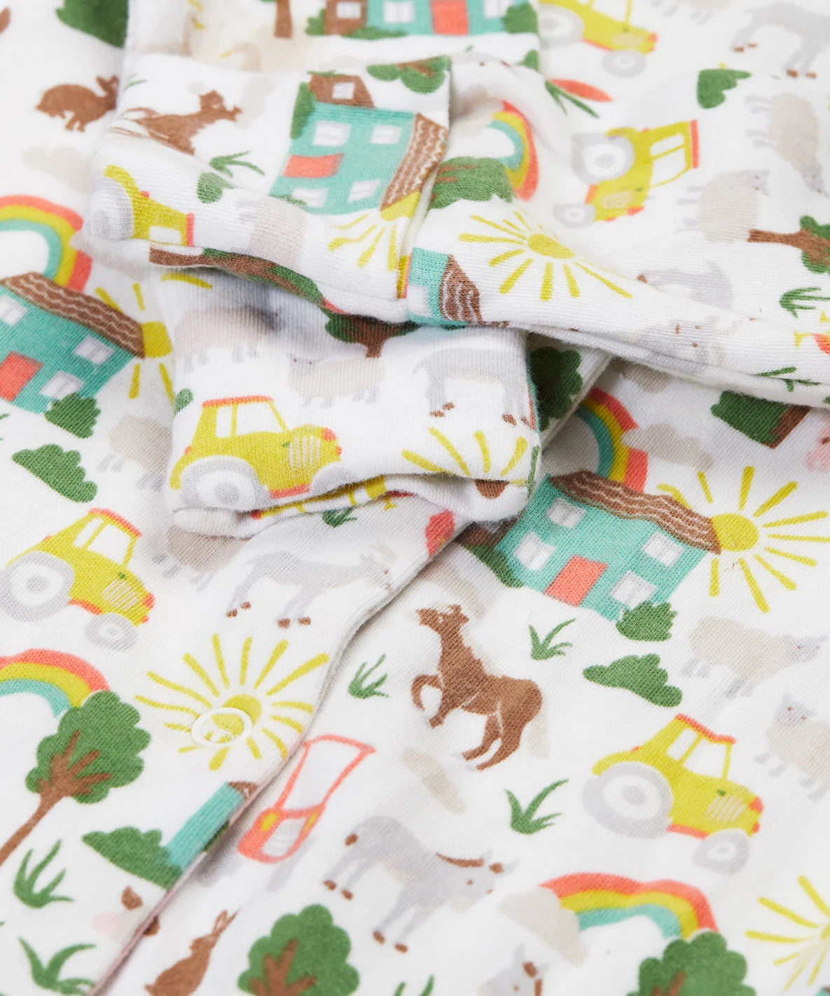 Adorable Baby Grow Onesie - Farm Life Theme | Soft & Comfortable for Newborns & Infants | Perfect for Playtime, Nursery & Photo Shoots