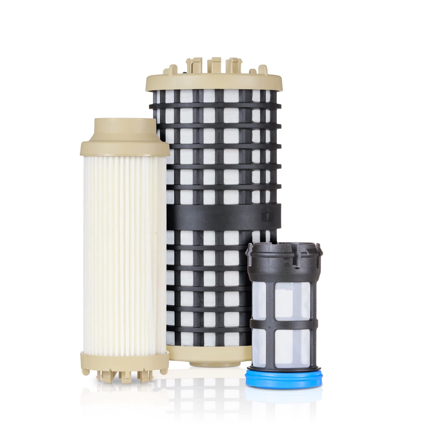 Detroit Diesel Black Fuel Filter Kit with Gasket - Heavy Duty Replacement for DD13, DD15, DD16 Engines - Perfect for Truck Maintenance & Fleet Services