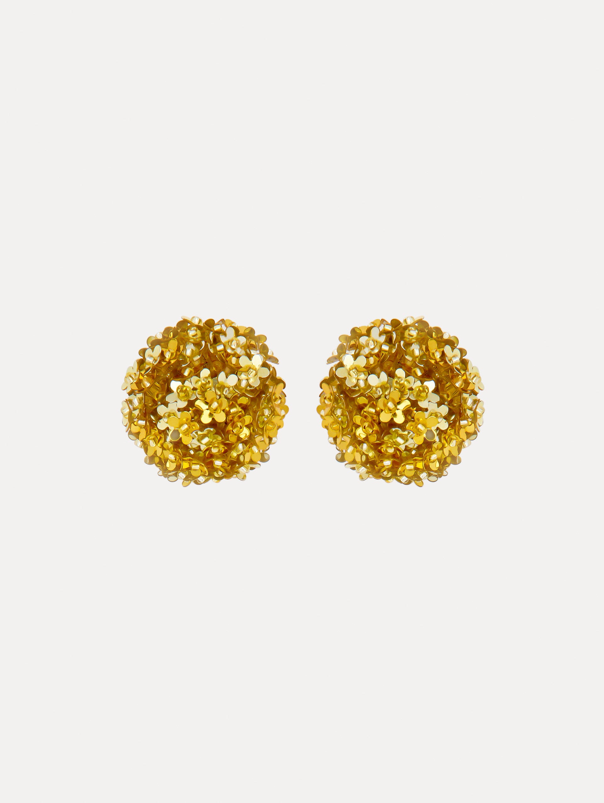 Elegant Flower Pompom Clip-On Earrings for Women - Boho Chic Hair Accessories for Weddings, Parties & Everyday Wear