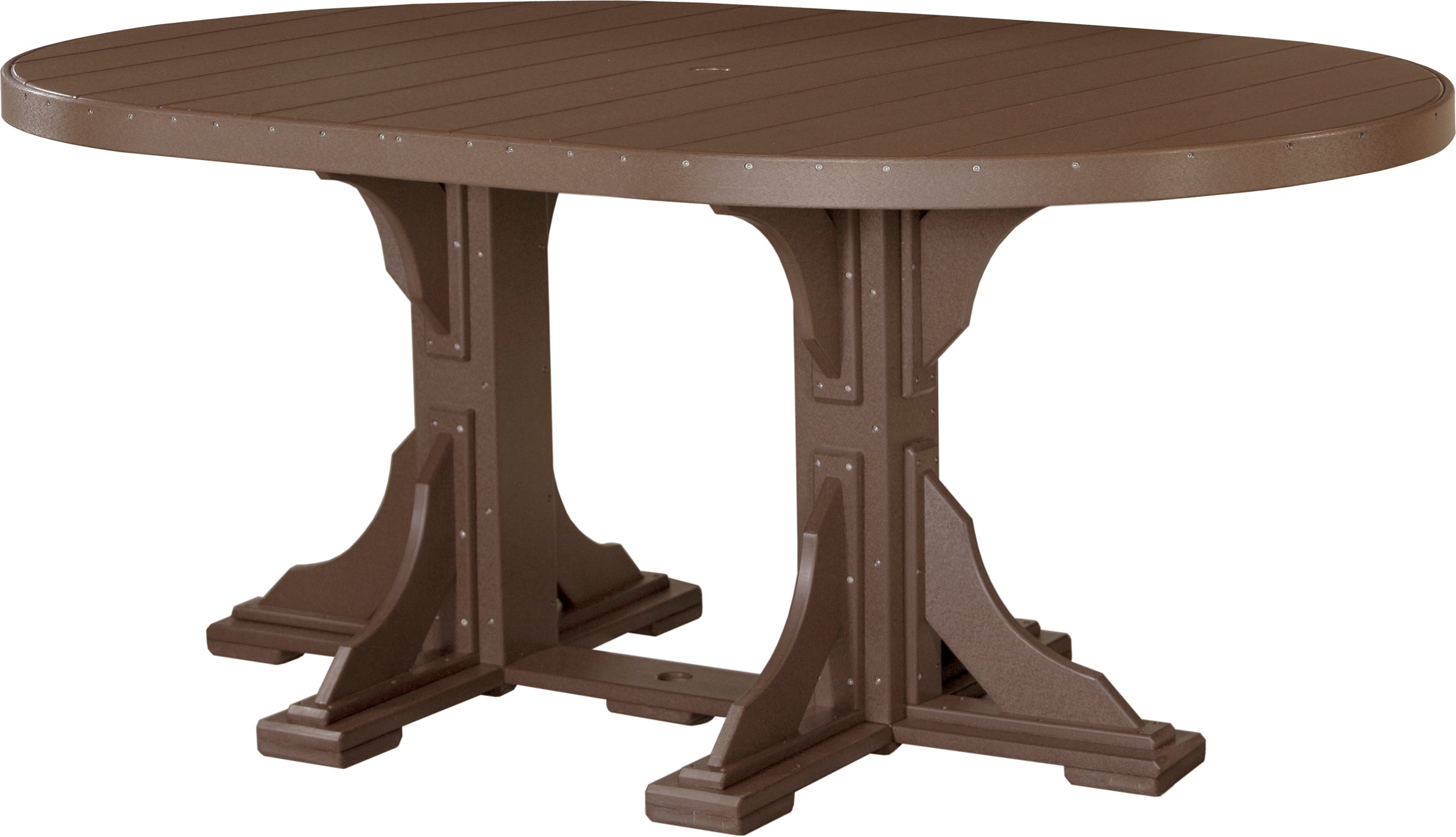 LuxCraft 4' x 6' Oval Dining Table Set for 6 - Modern Kitchen & Dining Room Furniture - Perfect for Family Gatherings, Dinner Parties & Small Spaces