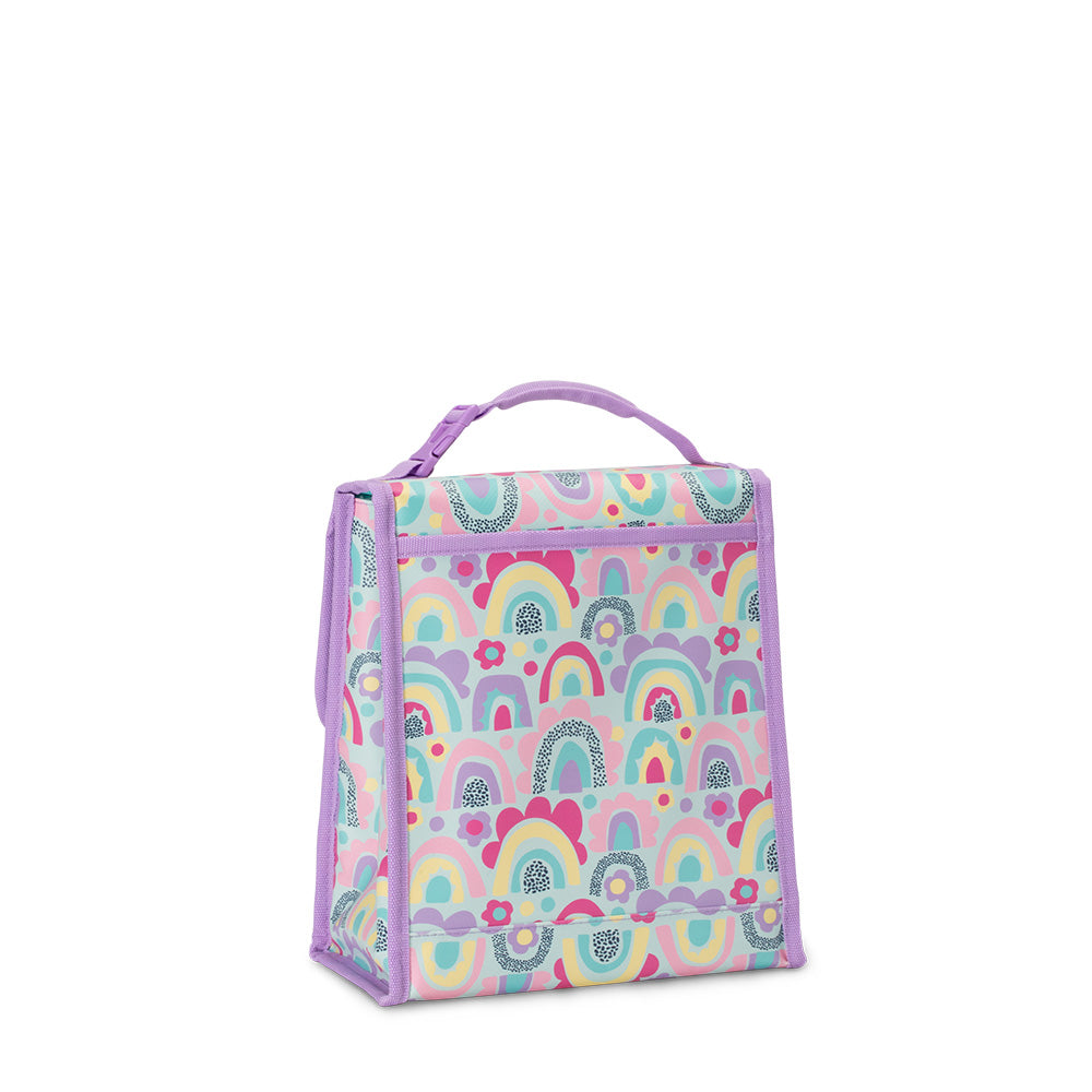 Rainglow Insulated Foldable Lunch Bag for Work, School & Picnics - Leakproof & Reusable Food Container for Adults & Kids