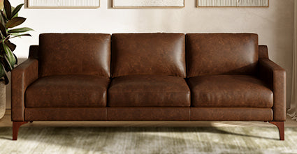 Luxury Sorrento Genuine Leather Sofa - Modern Comfort for Living Room, Office & Lounge - Perfect for Home Decor & Relaxation