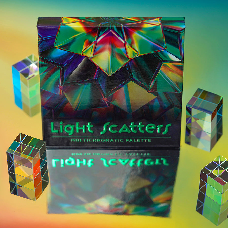 Badtothebrow Multichromatic Light Scattering Eyeshadow Palette - Vibrant Makeup for Party, Festival & Special Occasions