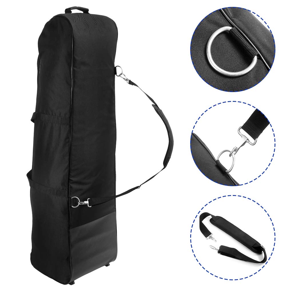 Premium Hard Golf Travel Bag - Durable 600D PVC Golf Club Case with Hard Support | Portable Golf Carry Cover for Airplane & Road Trips | Perfect for Golfers Traveling with Clubs