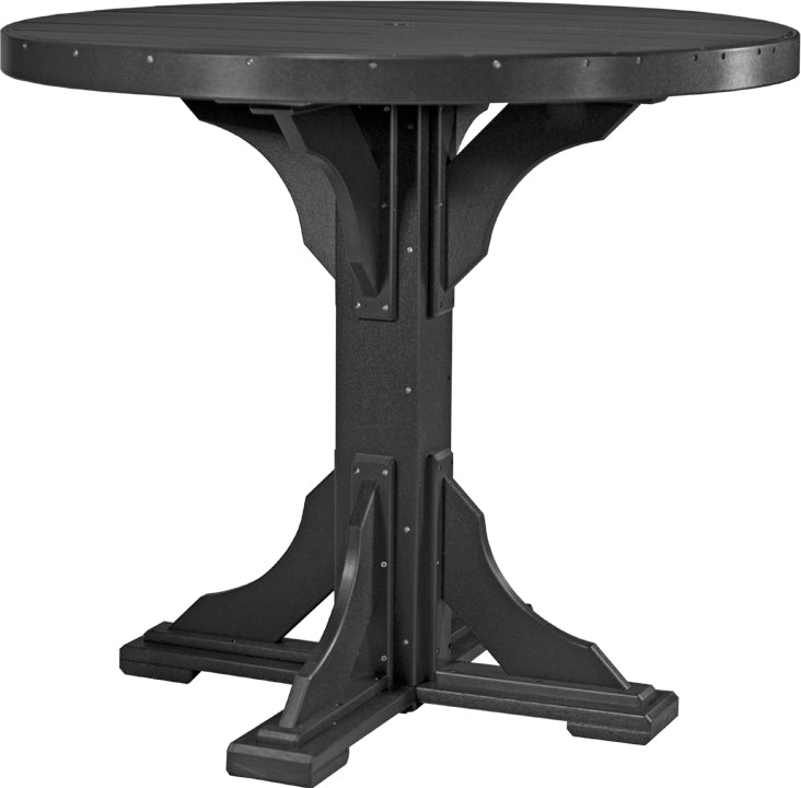 LuxCraft 4-Foot Round Dining Table Set - Perfect for Small Spaces, Kitchens & Outdoor Patios